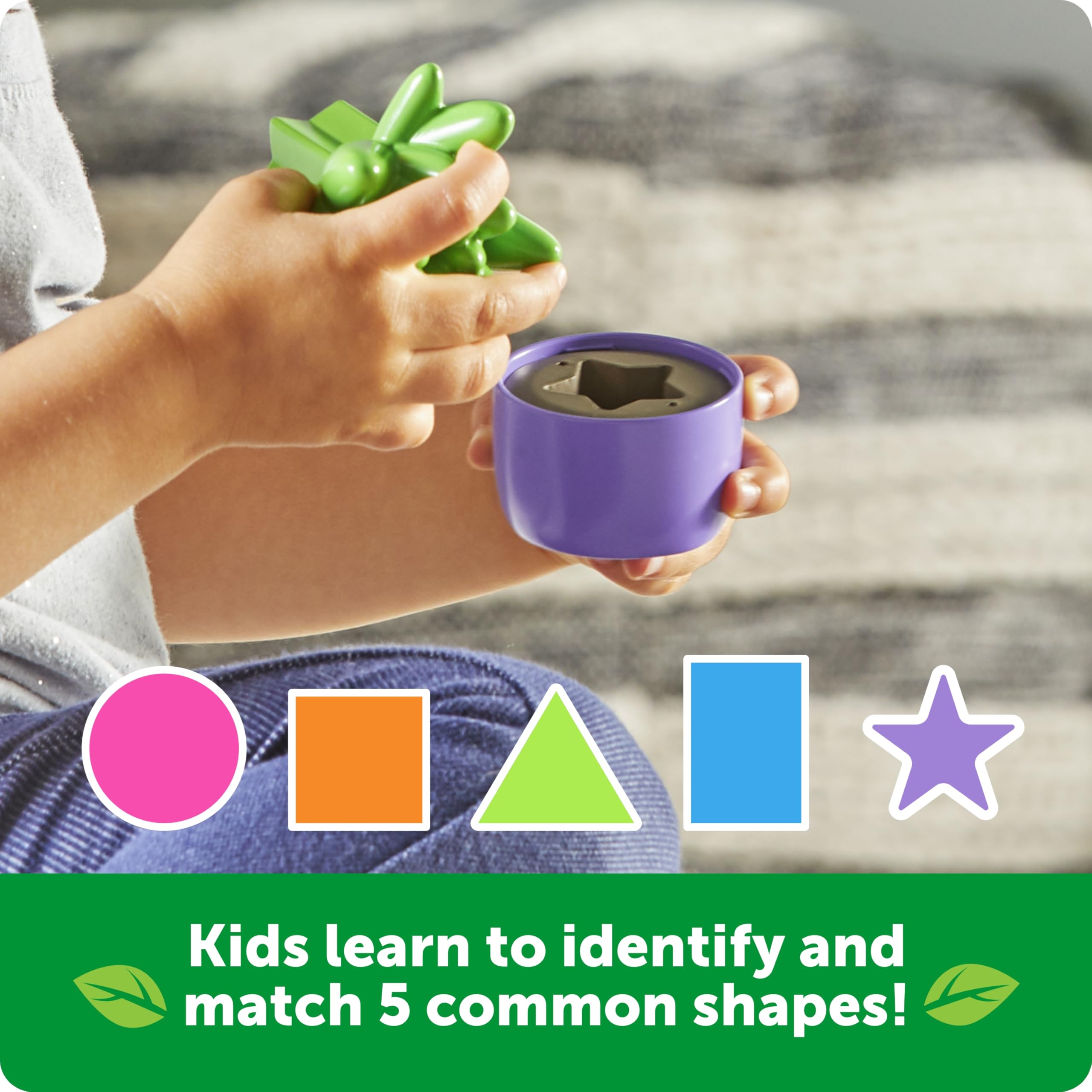 Learning Resources Shape & Colour Garden - Educational Flower Toy for Toddlers 18M+ 2