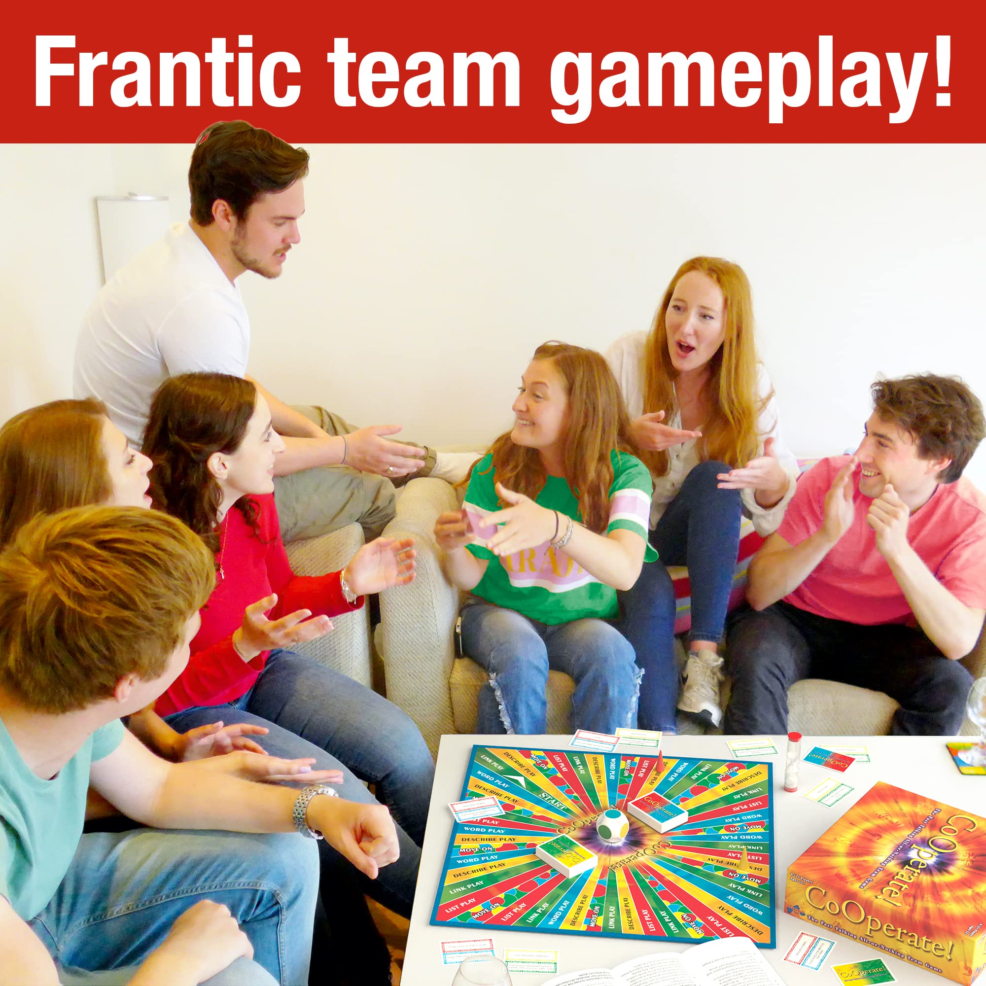 Drumond Park CoOperate! Board Game for Families and Teens, Fast Talking Party Game for 4-12 Players 11