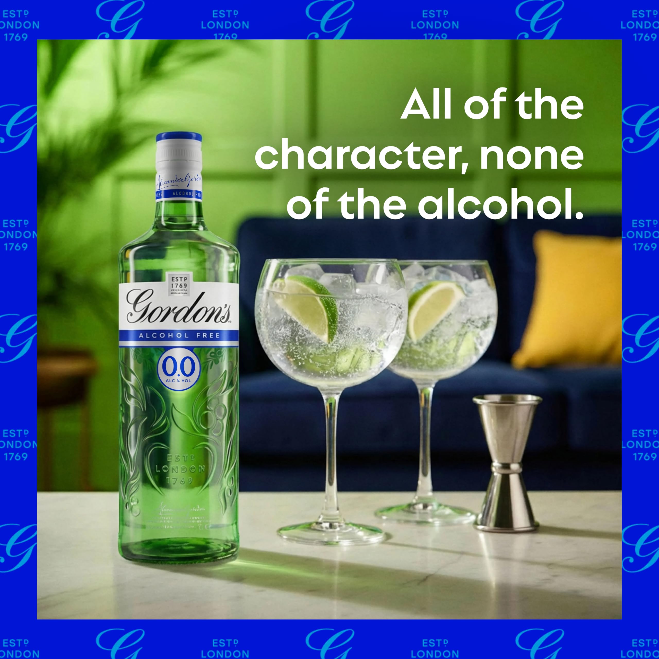 Gordon's 0.0% Alcohol Free Spirit with Distilled Botanicals - 70cl Bottle 2