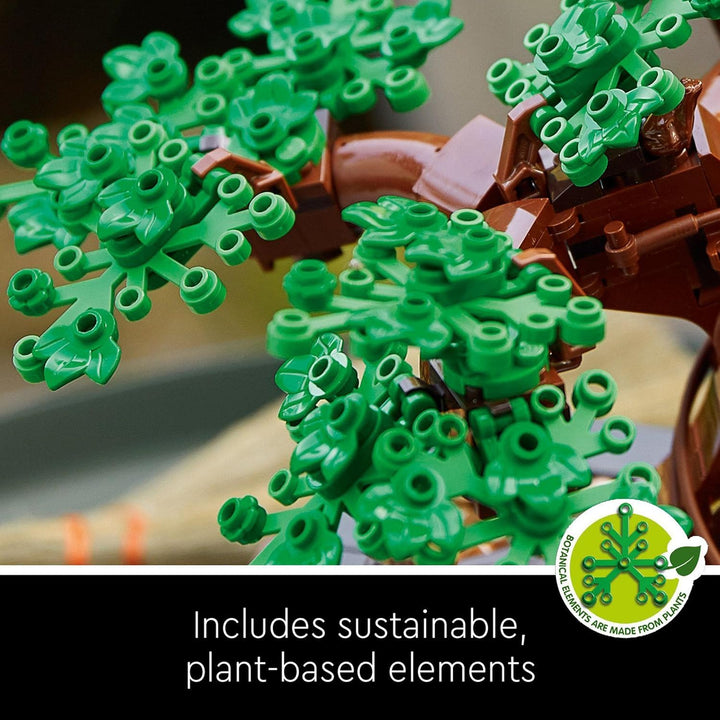 LEGO 10281 Icons Bonsai Tree Building Set - Cherry Blossom & Green Leaves for Adults