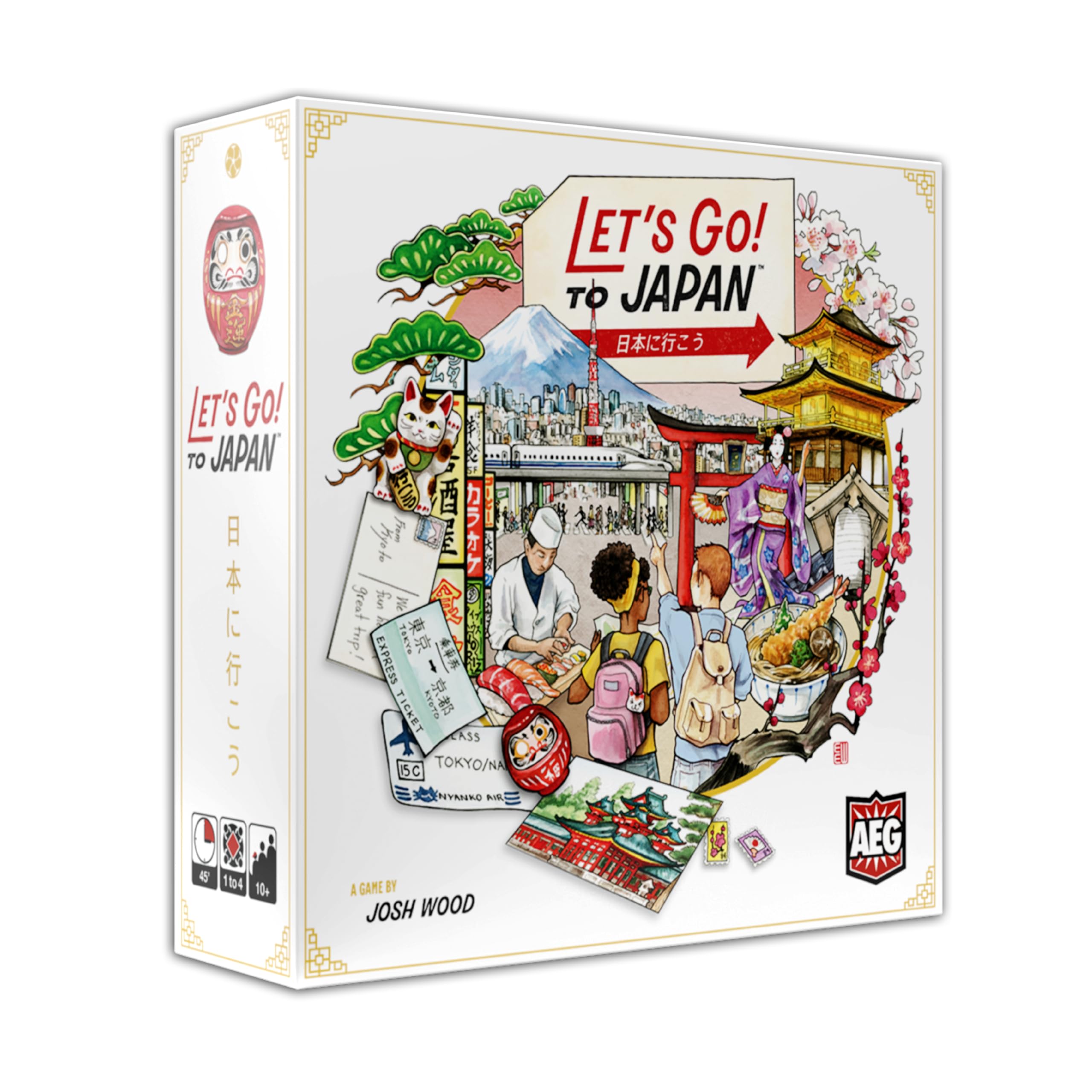 AEG Let's Go! To Japan Family Board Game | Ages 10+ | 1-4 Players | 45 Min 1