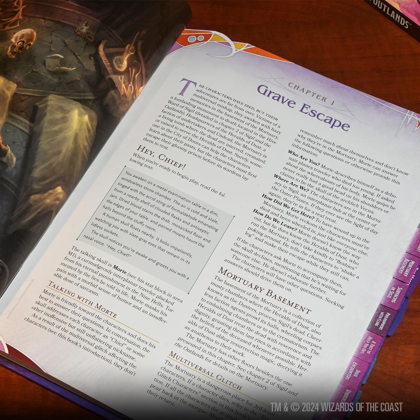 WizKids D&D Book Tabs - Planescape: Adventures in The Multiverse | 204 Tabs | Various Colours 5