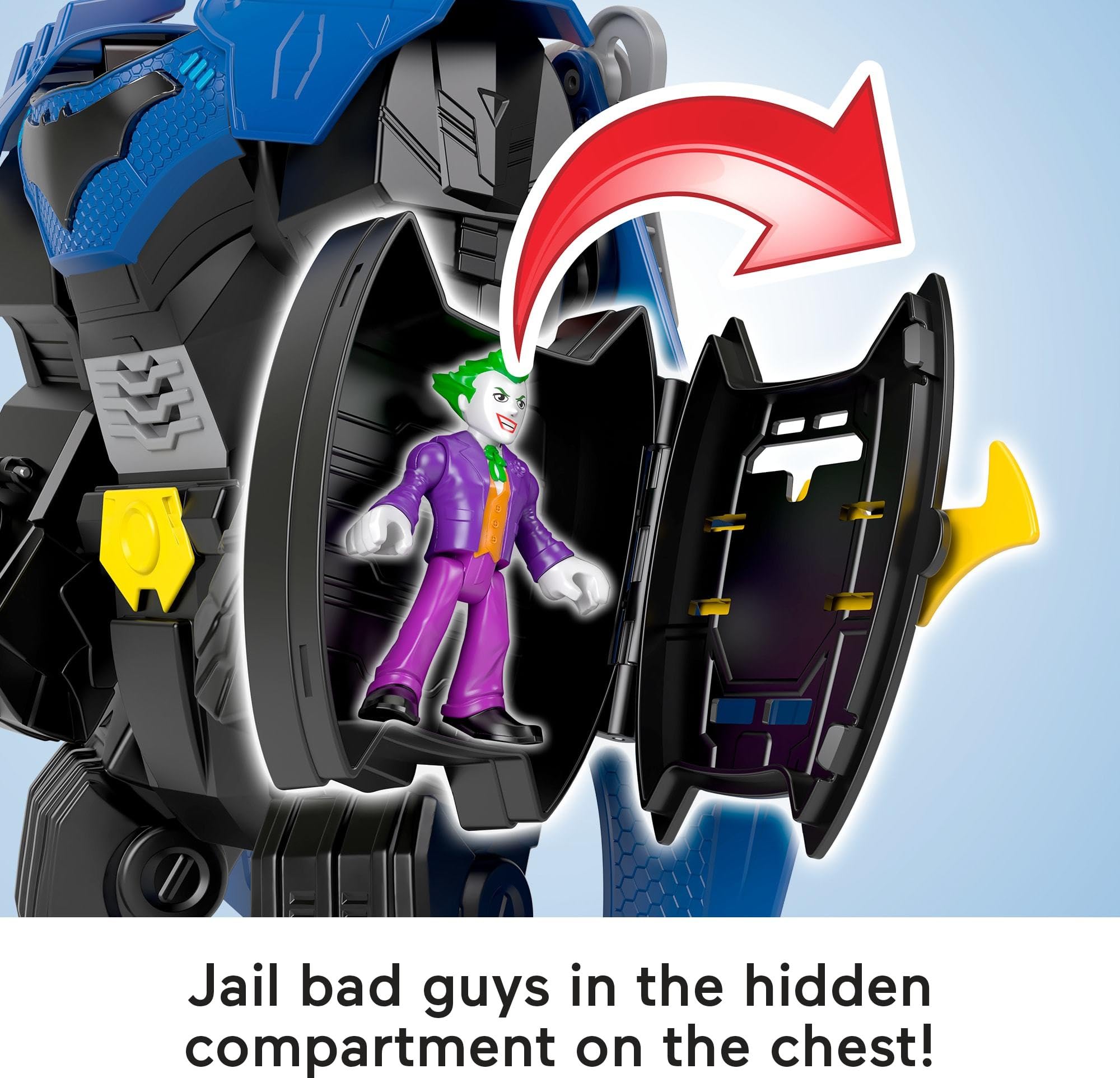 Fisher-Price Imaginext DC Super Friends Batman Flight Mech with Lights & Sounds - Action Figure Playset for Kids 3+ 13