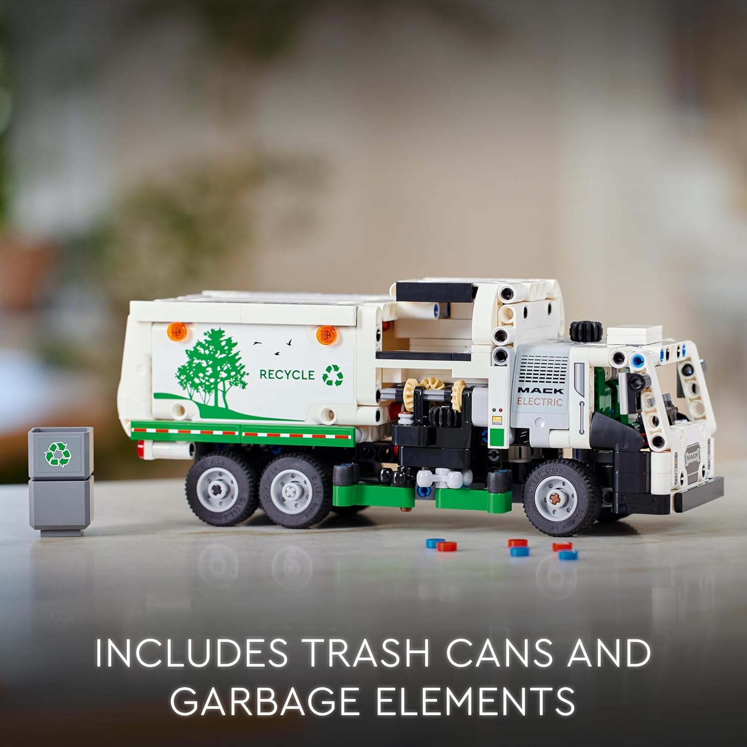 LEGO Technic Mack LR Electric Garbage Truck - Building Set for Kids 8+ 6