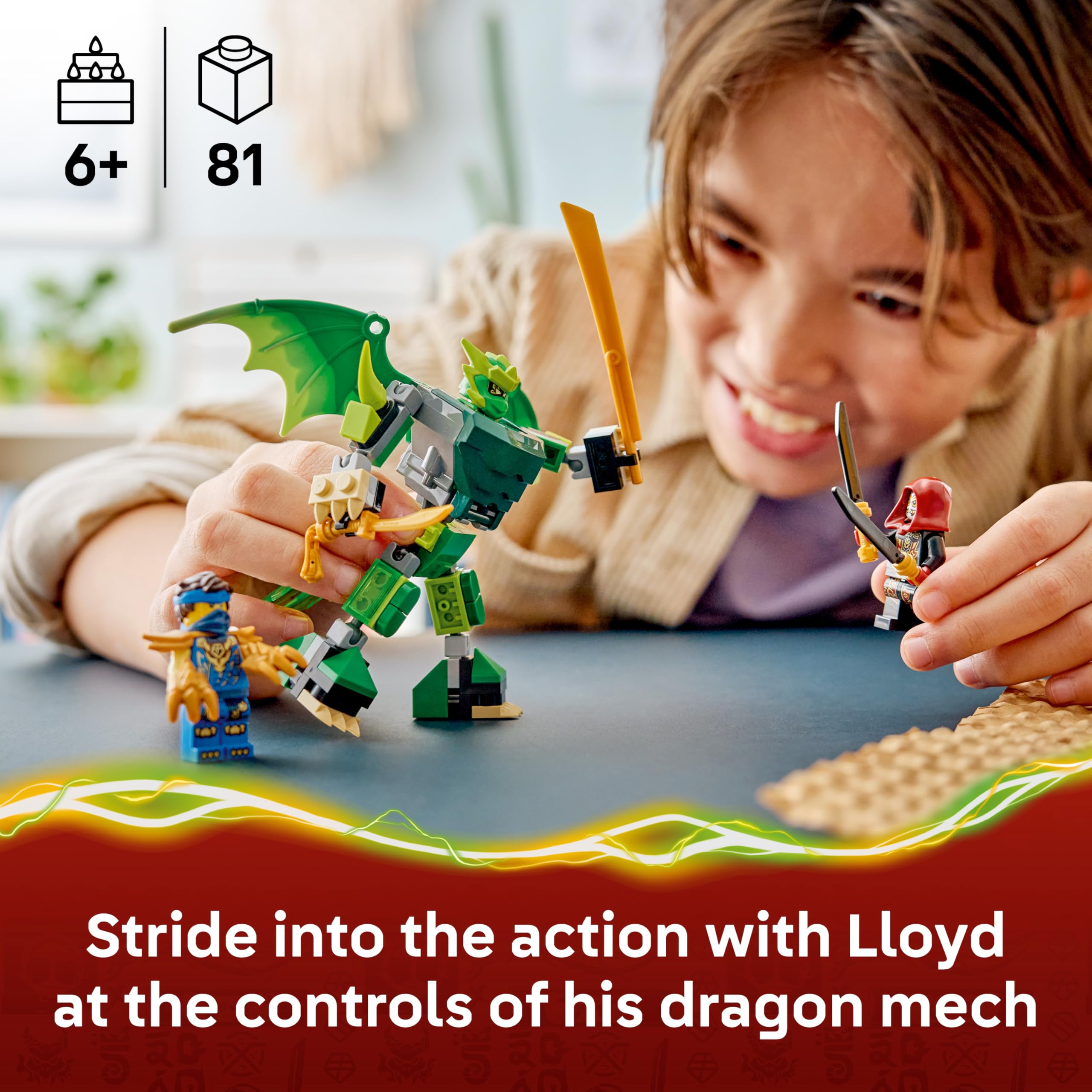 LEGO NINJAGO Lloyd's Dragon Mech Battle Pack 71862 Building Set for Ages 6+