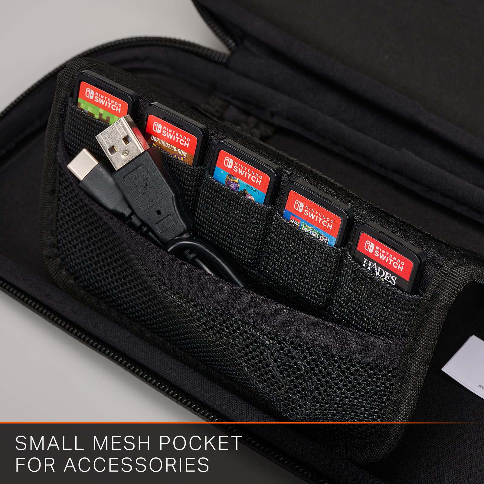 PowerA Slim Case for Nintendo Switch - OLED Model, Switch, & Lite | Charcoal 6