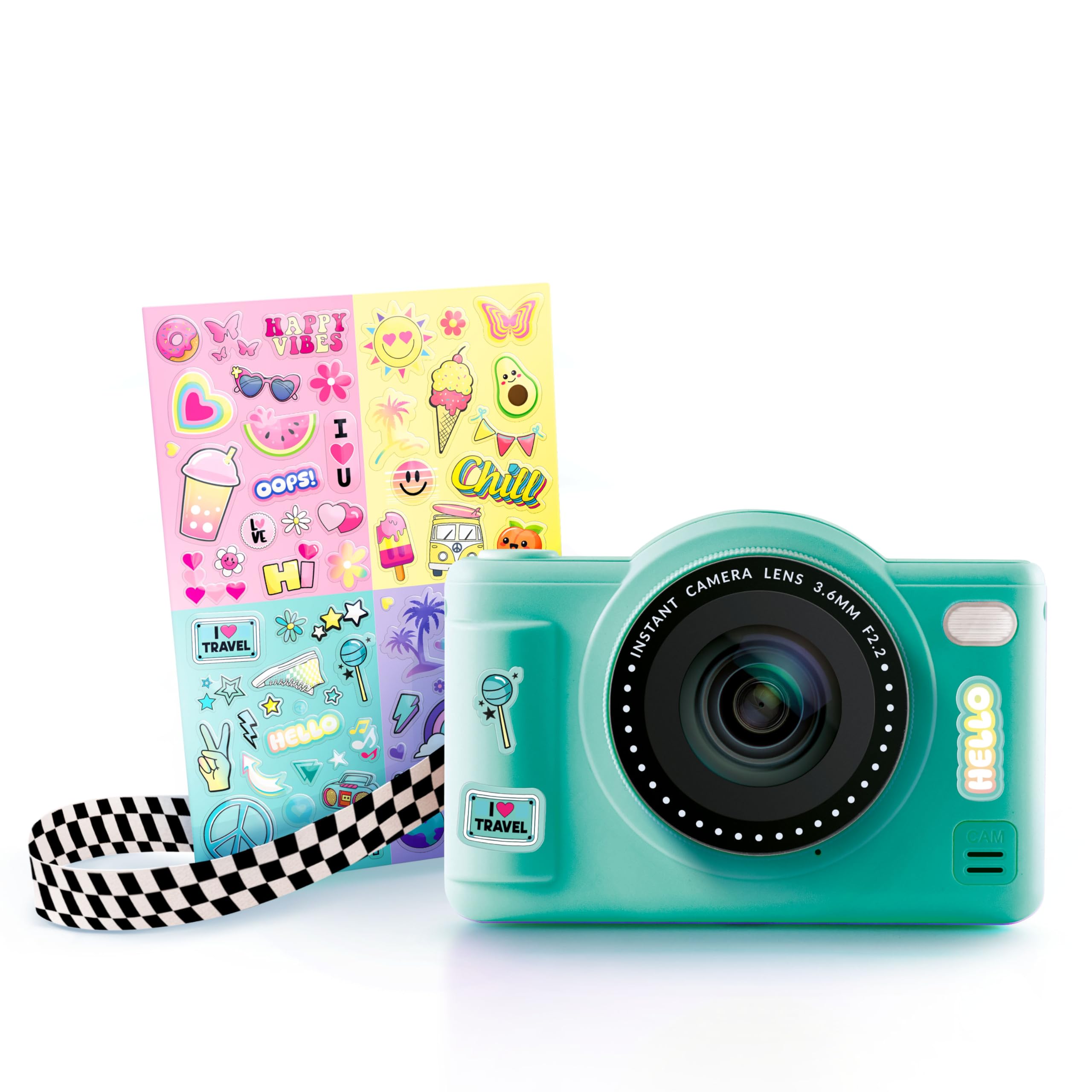 Photo Creator Pop Colour Camera Green - 32MP Kids Digital Camera with 2.4" Screen & 8GB Card 6