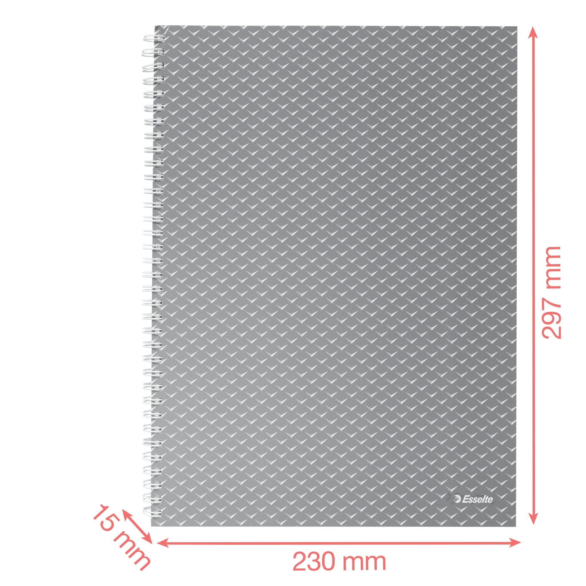Esselte A4 Wirebound Notebook Ruled, 100 Sheets/200 Pages, Green | Colour'Breeze Embossed Cover 5