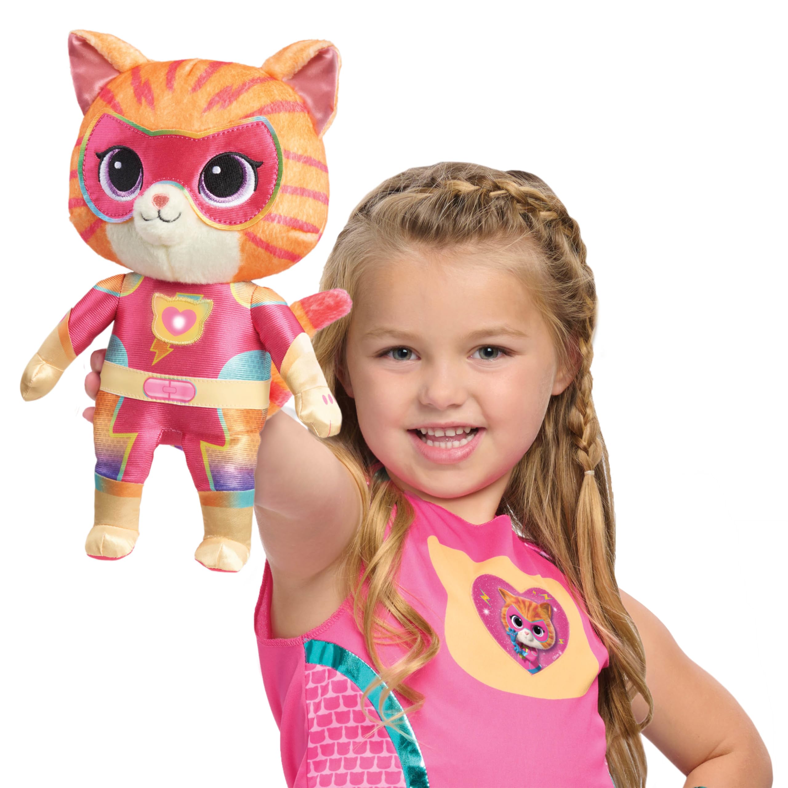 Disney Junior SuperKitties Su-Purr Charged Ginny Plush - Interactive Light-Up Toy with Sounds, 3+ Years 9