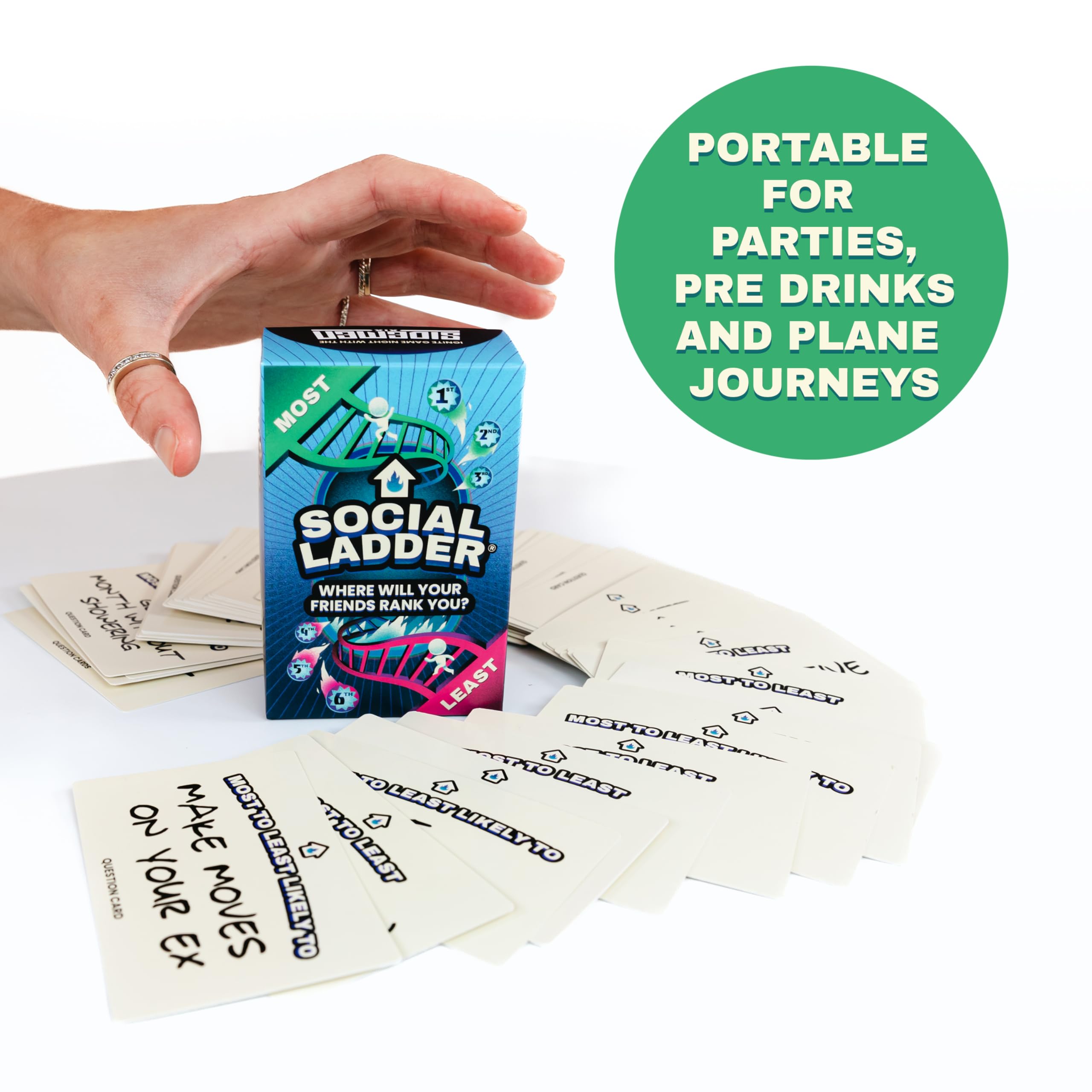 Sidemen SOCIAL LADDER Card Game | Fun Rating Party Game for Friends 4