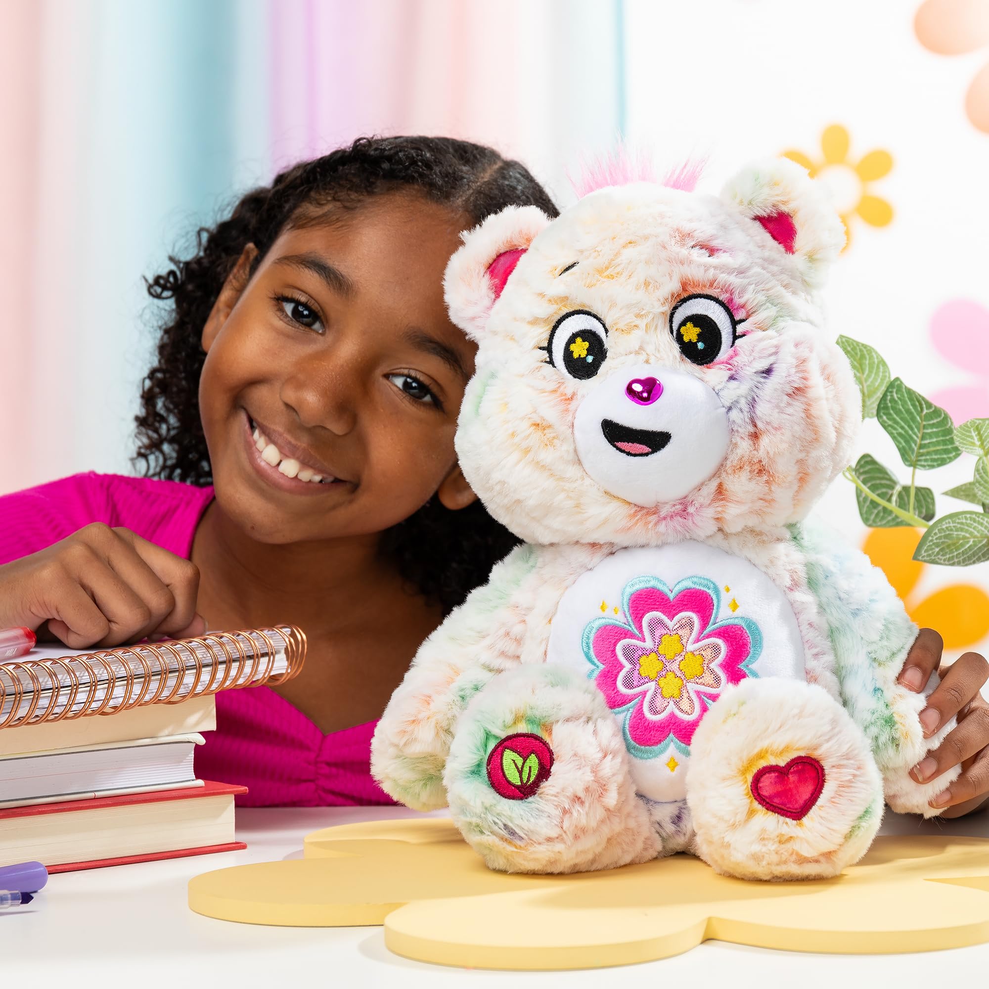 Basic Fun Care Bears Blossom Heart Bear Medium Plush - 35cm Eco-Friendly Stuffed Toy 4