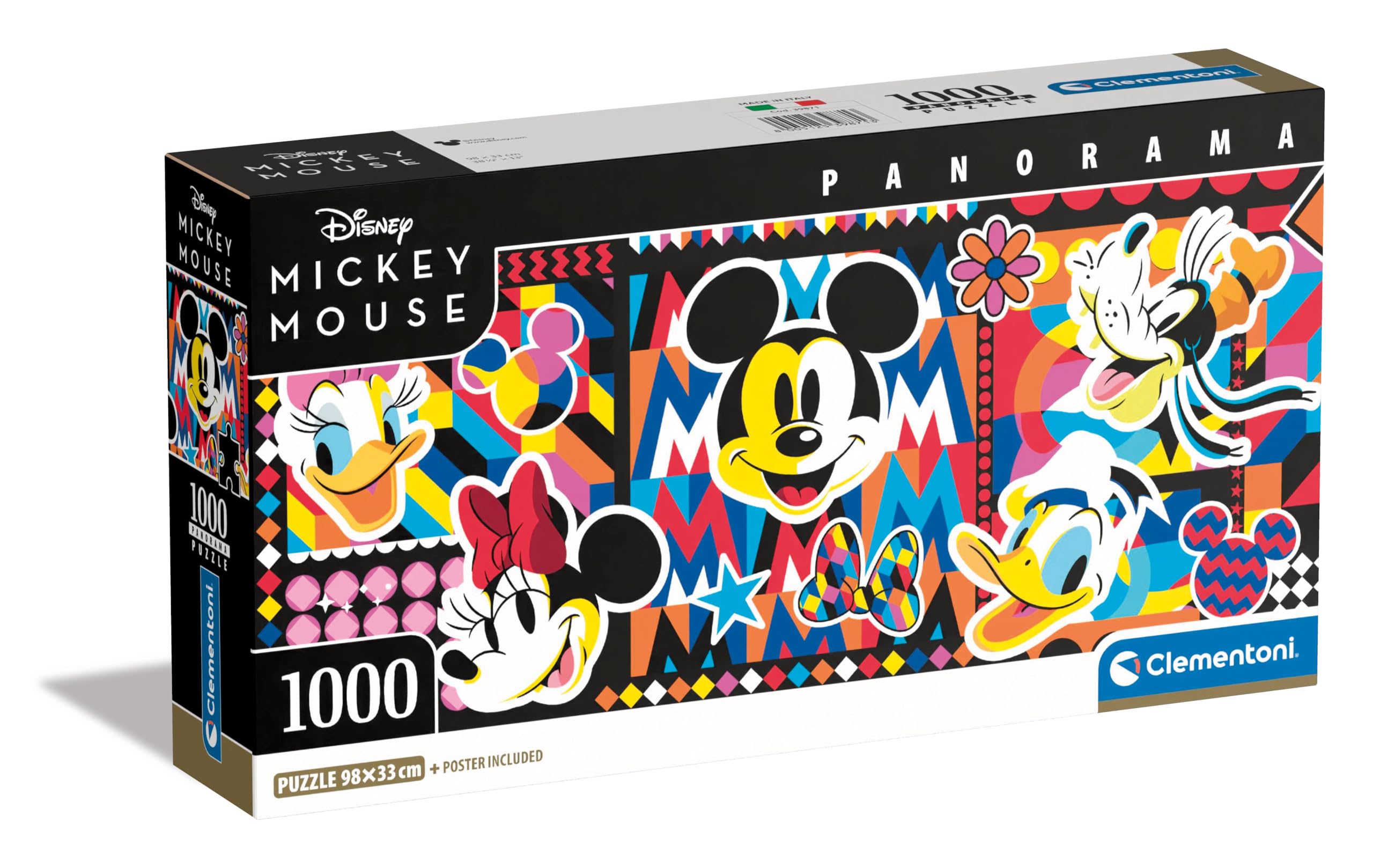 Clementoni Disney Classics Jigsaw Puzzle - 1000 Pieces | 98 x 33 cm Completed Size | Multicolor