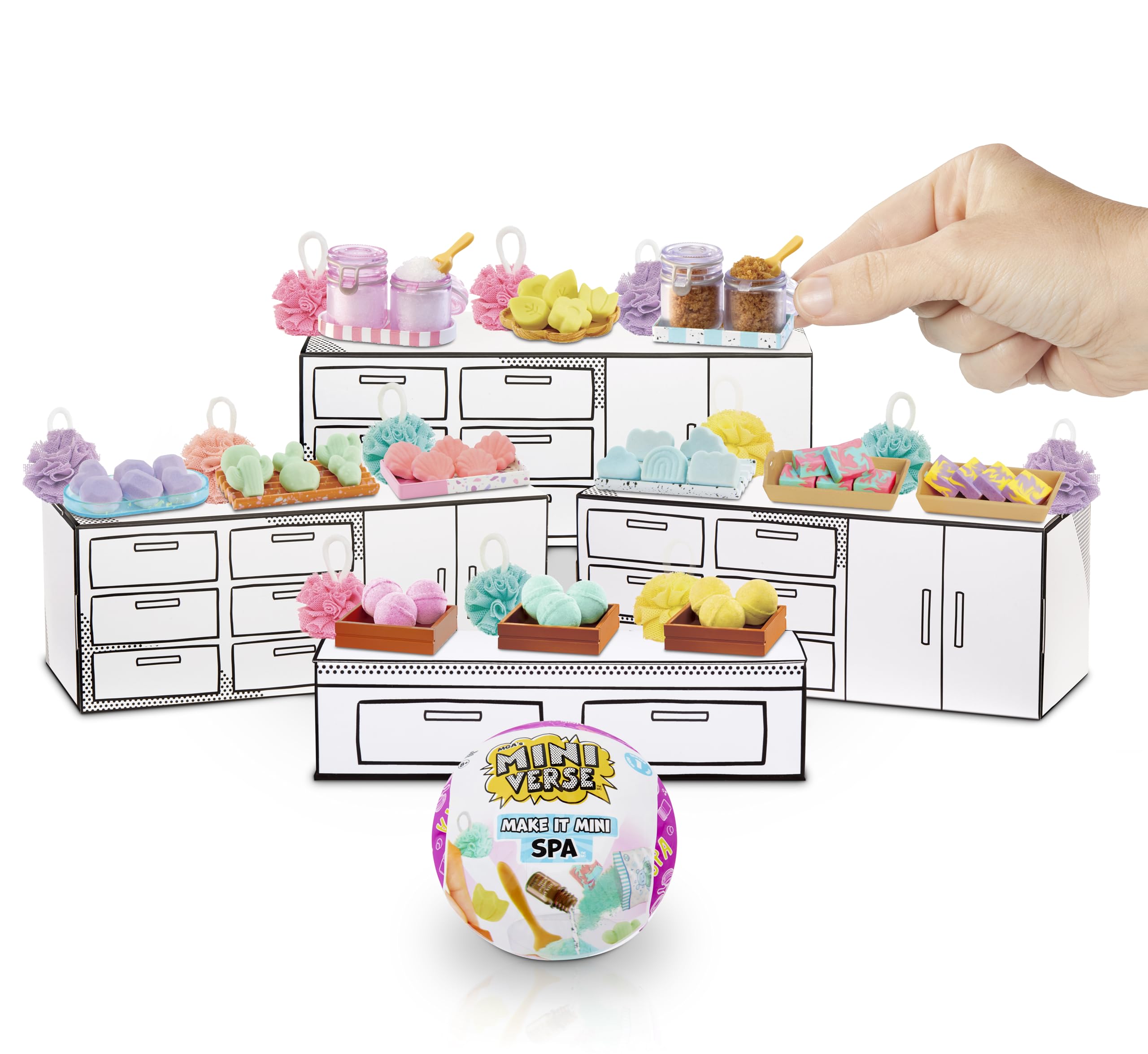 MGA's Miniverse Make It Mini Spa Series 1 - DIY Collectible Miniatures for Teens & Adults | Scented 6