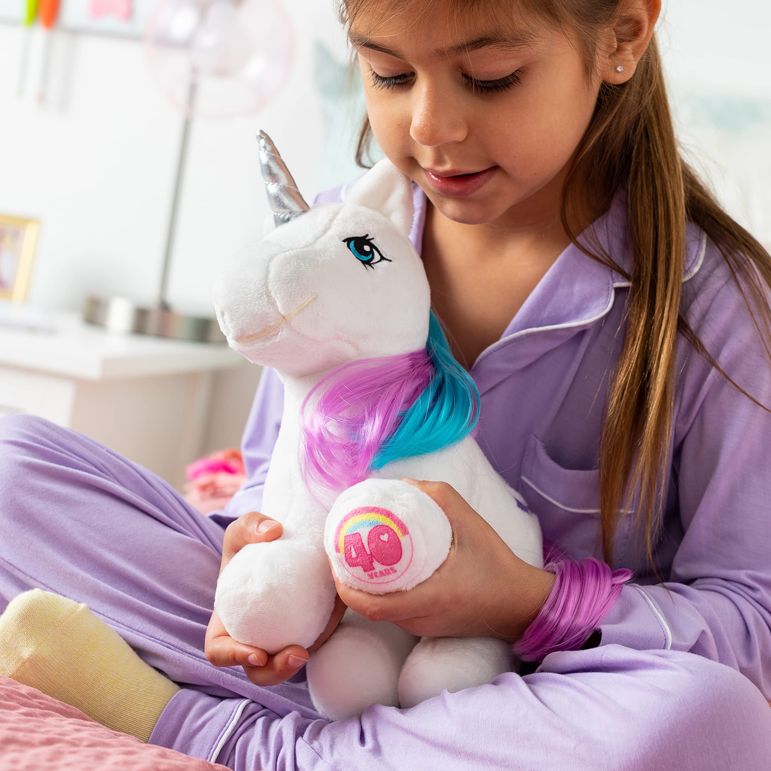My Little Pony 40th Anniversary Plush Glory - Retro Unicorn Collectible Toy 5