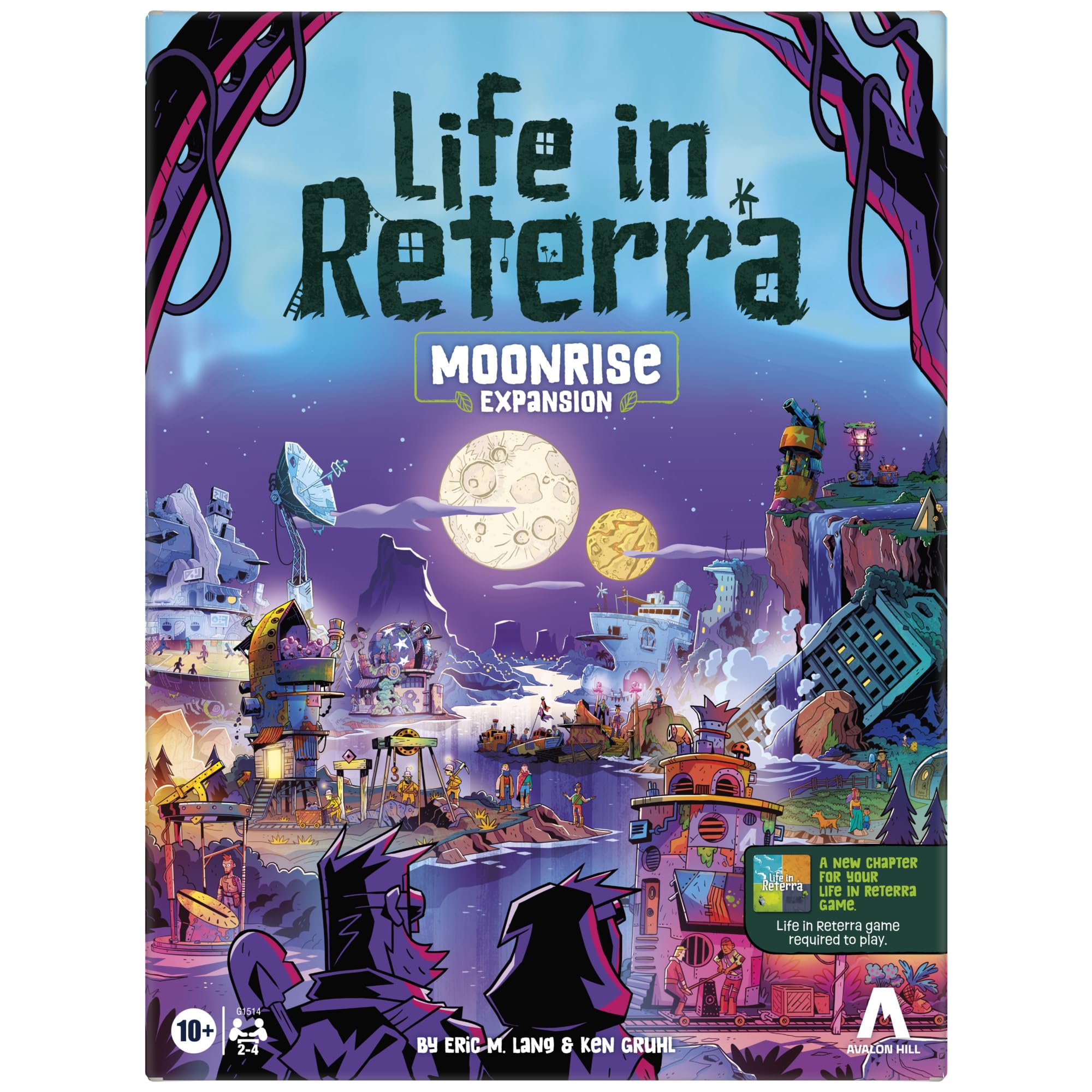 Hasbro Gaming Life in Reterra Moonrise Expansion Board Game | Ages 10+ | 2-4 Players | Fantasy 1