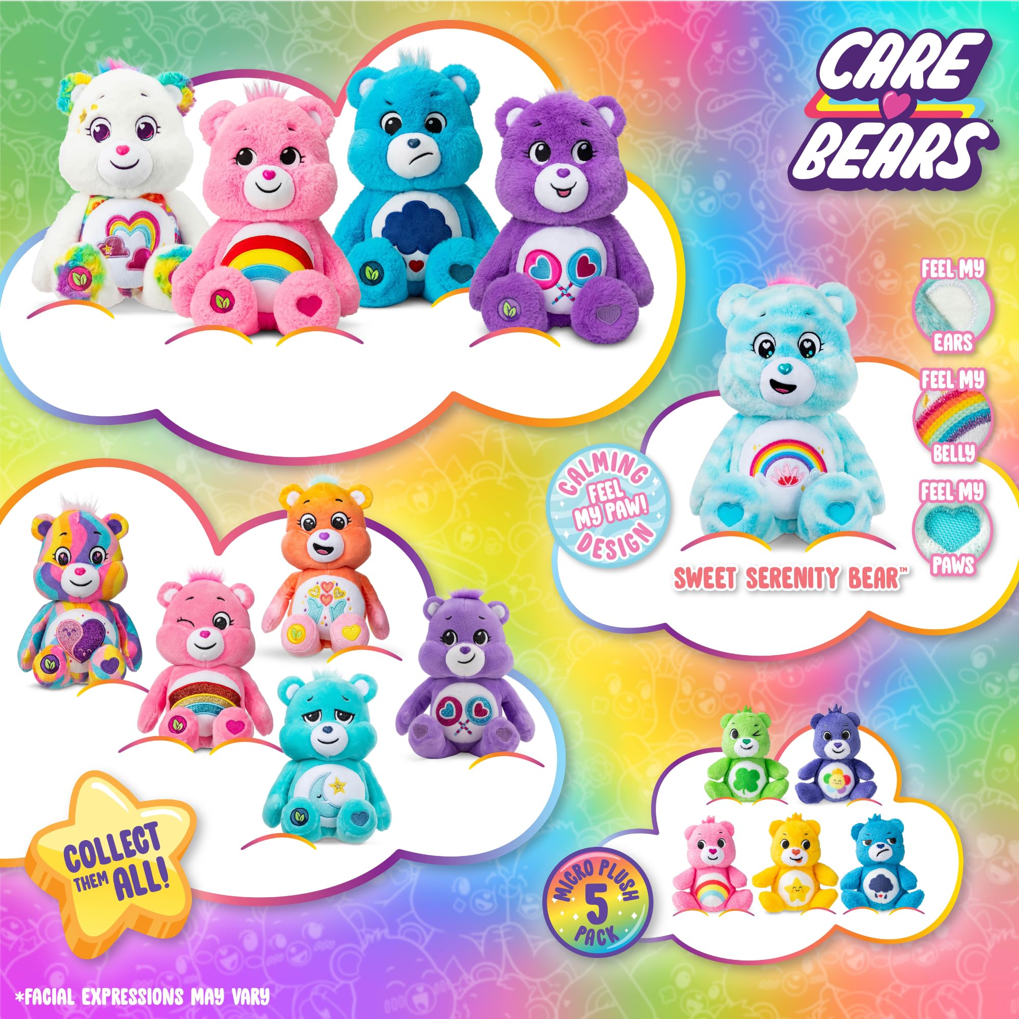 Care Bears Good Luck Bear - 14 Inch Plush Toy, Collectible Stuffed Animal for Kids 9