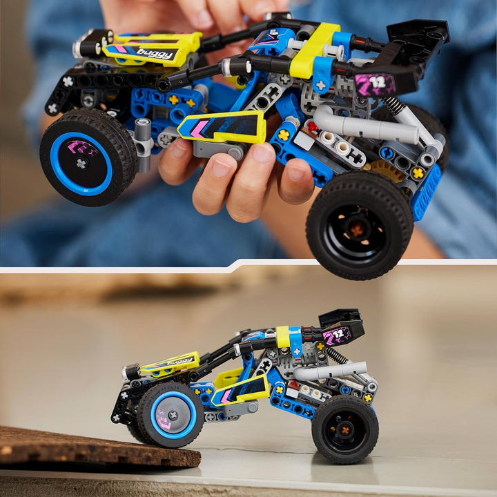 LEGO Technic Off-Road Race Buggy 42164 - 4-Cylinder Engine & Flex Steering Building Set for Kids 8+
