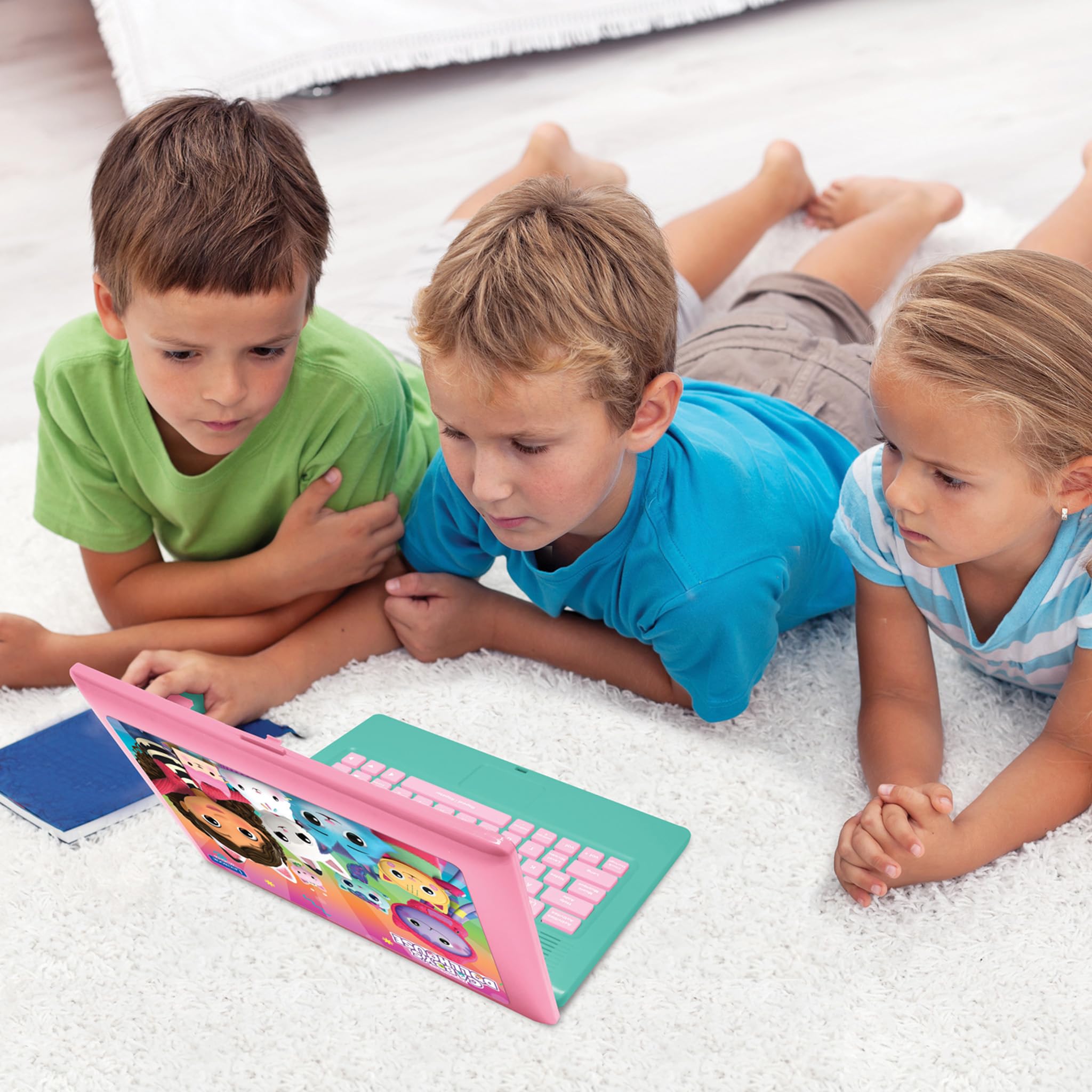 Lexibook Gabby's Dollhouse Bilingual Educational Laptop - 124 Fun Learning Activities for Kids 5