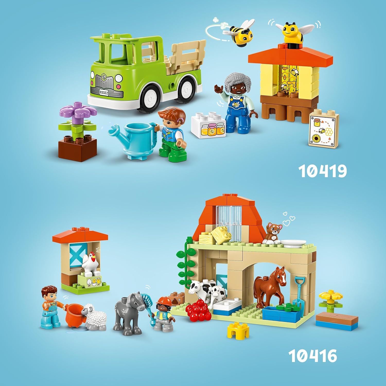 LEGO DUPLO Town Caring for Bees & Beehives - Educational Building Playset for Toddlers 2+ 3