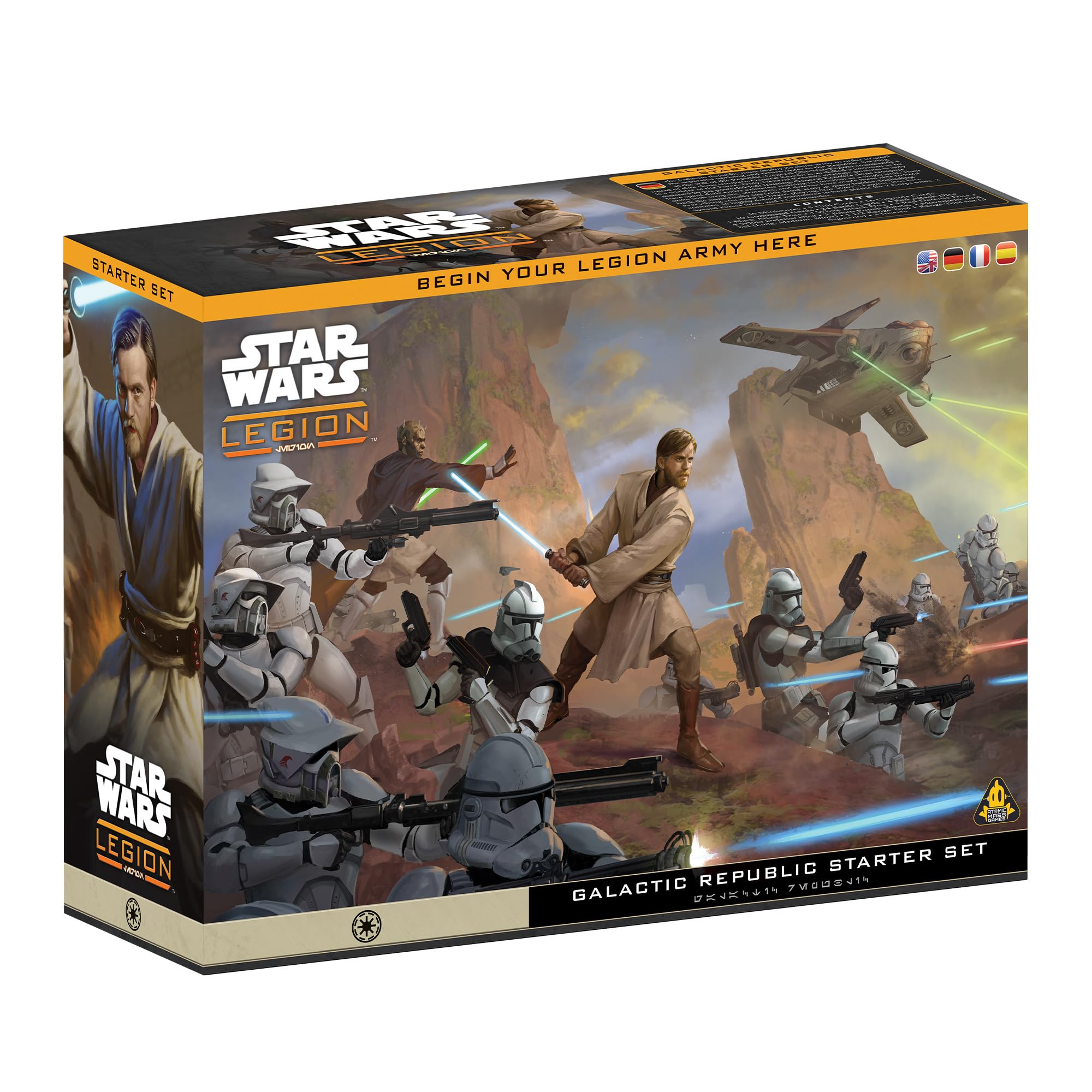 Asmodee Star Wars: Legion - Galactic Republic Starter Set Miniature Game 8