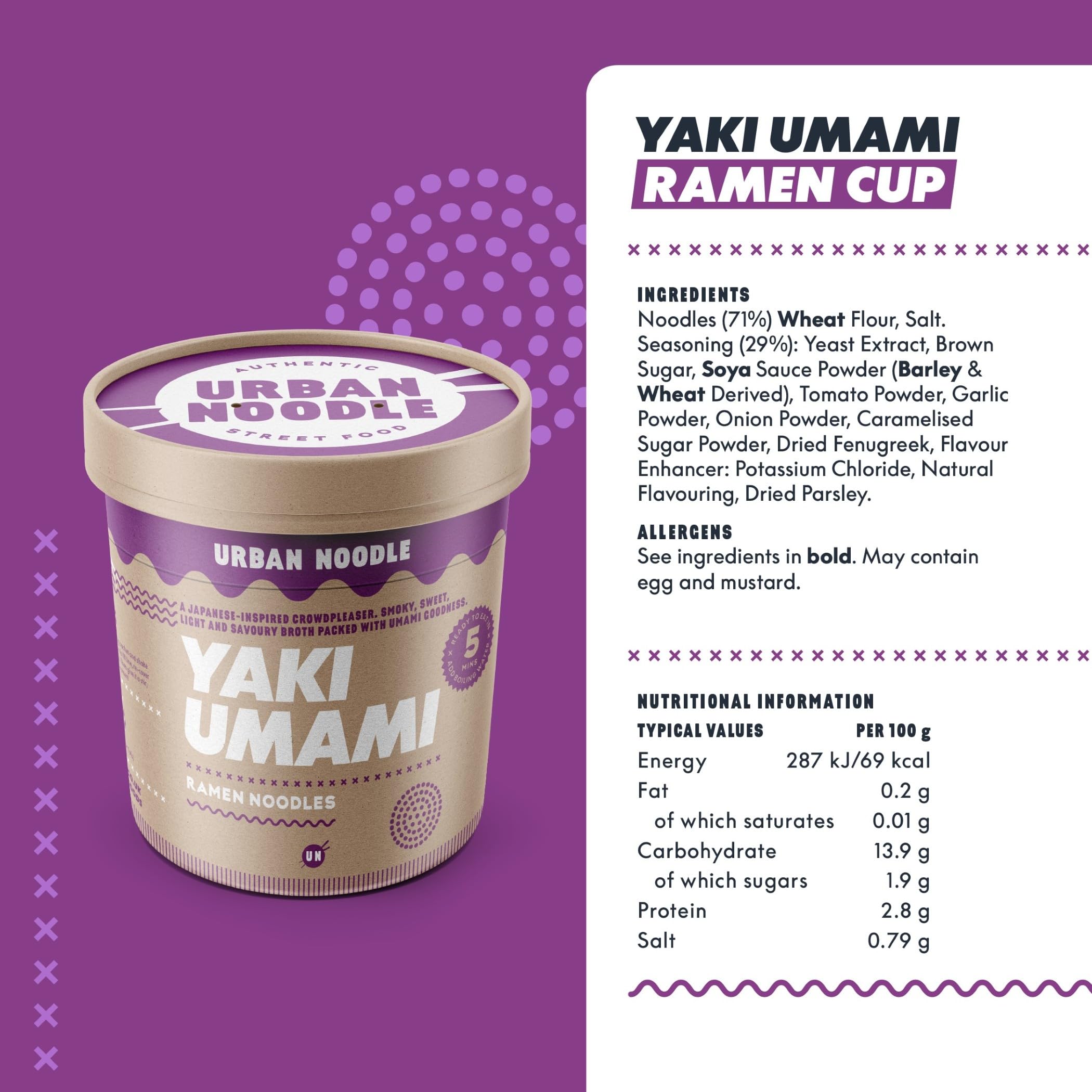 Urban Noodle - Tom Yum, Spicy Pho & Yaki Umami Ramen Noodles Variety Pack, Vegan Friendly 14