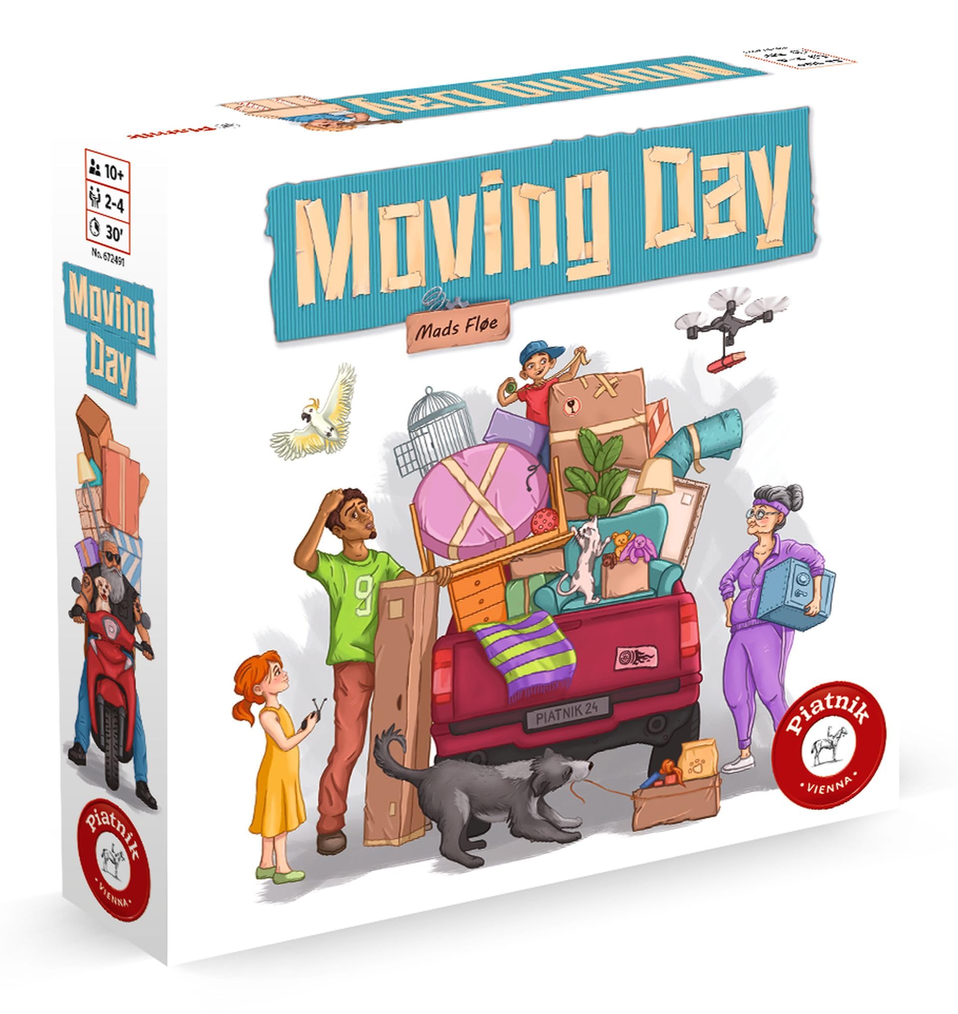 Piatnik Moving Day Tile Card Game | Ages 10+ | 2-4 Players | 30 Minutes Playtime 1