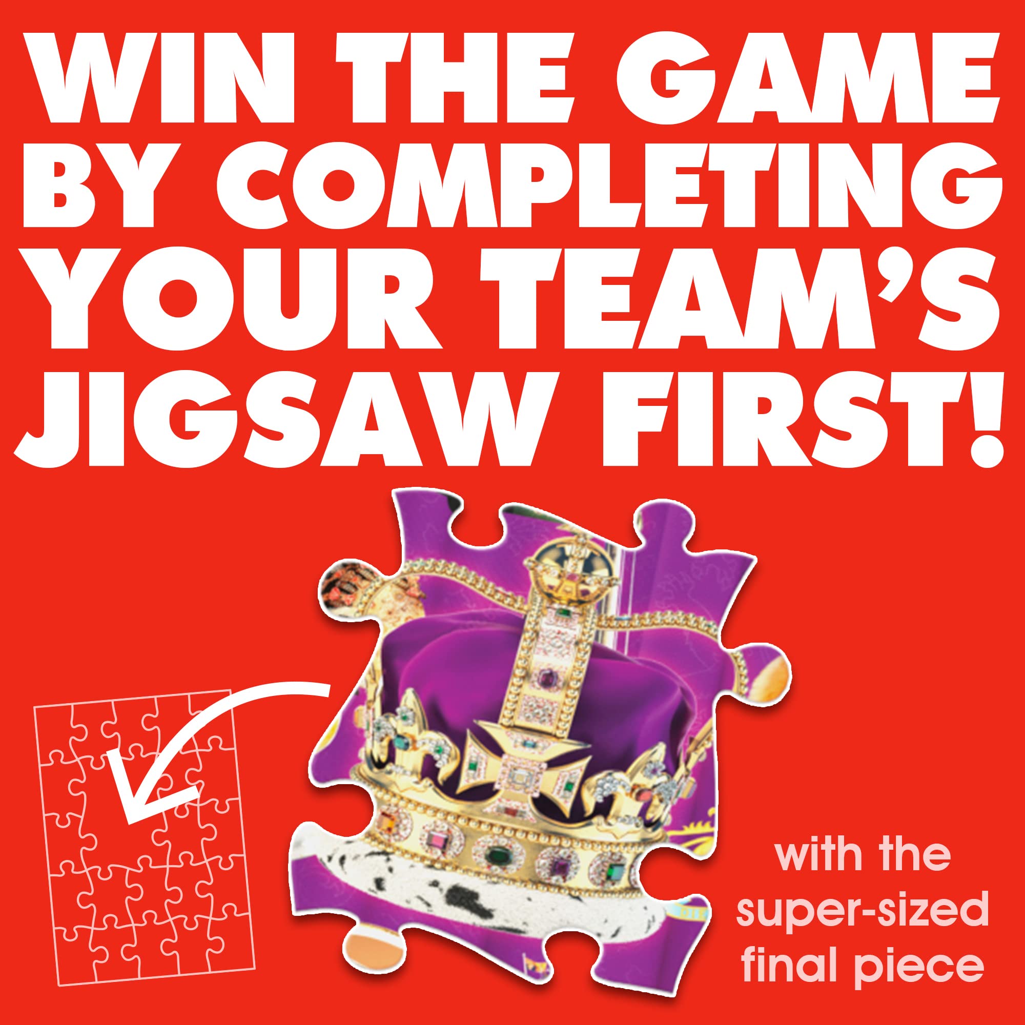 Drumond Park Best of the Royals Logo Board Game for2-8 Players, Family Trivia Game for Ages12+ 3