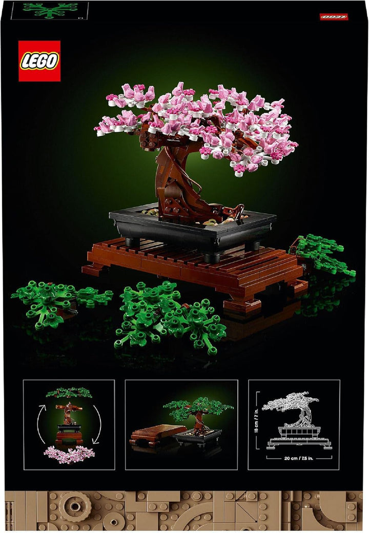 LEGO 10281 Icons Bonsai Tree Building Set - Cherry Blossom & Green Leaves for Adults