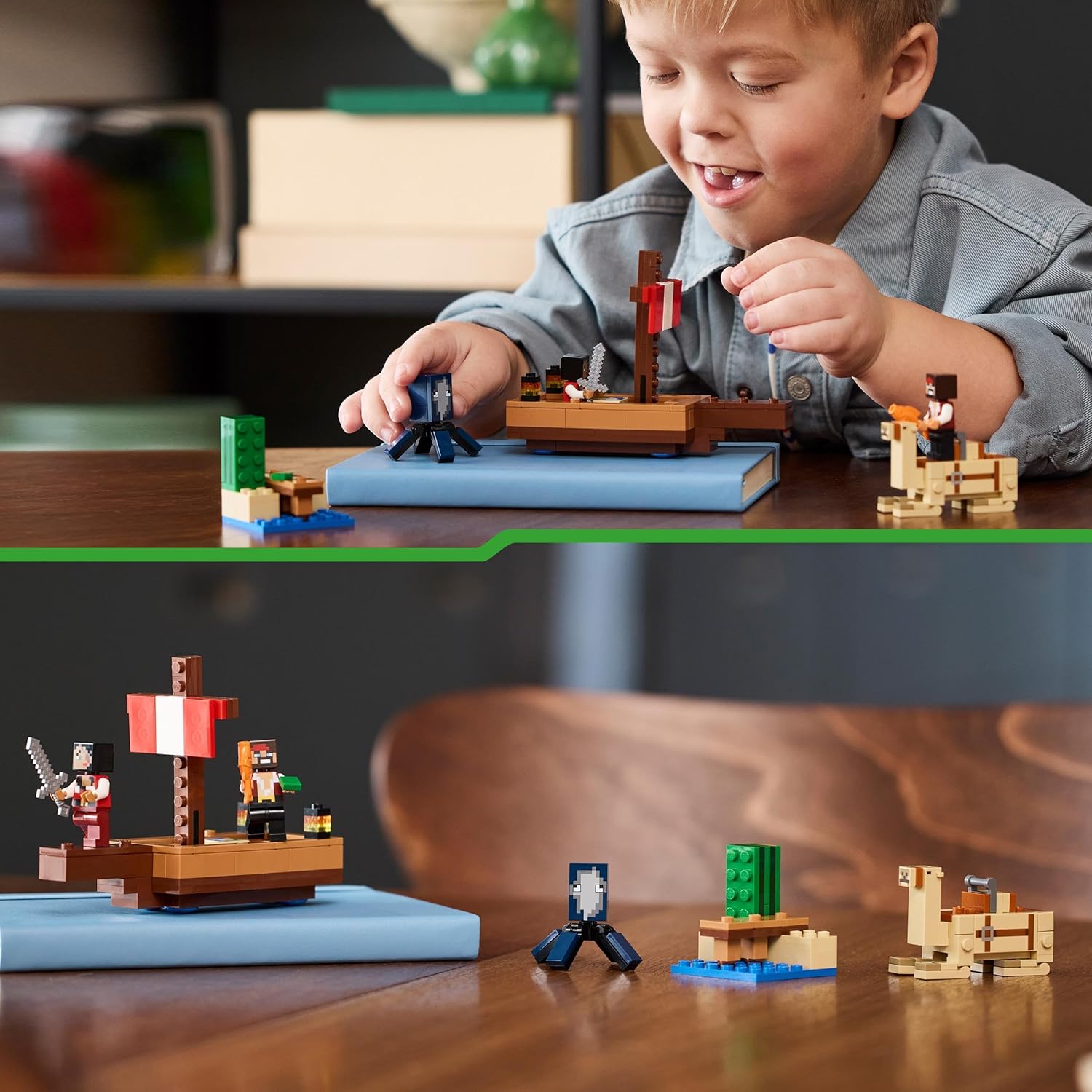 LEGO Minecraft The Pirate Ship Voyage - Building Set with Pirate Figures & Camel for Ages 8+ 7