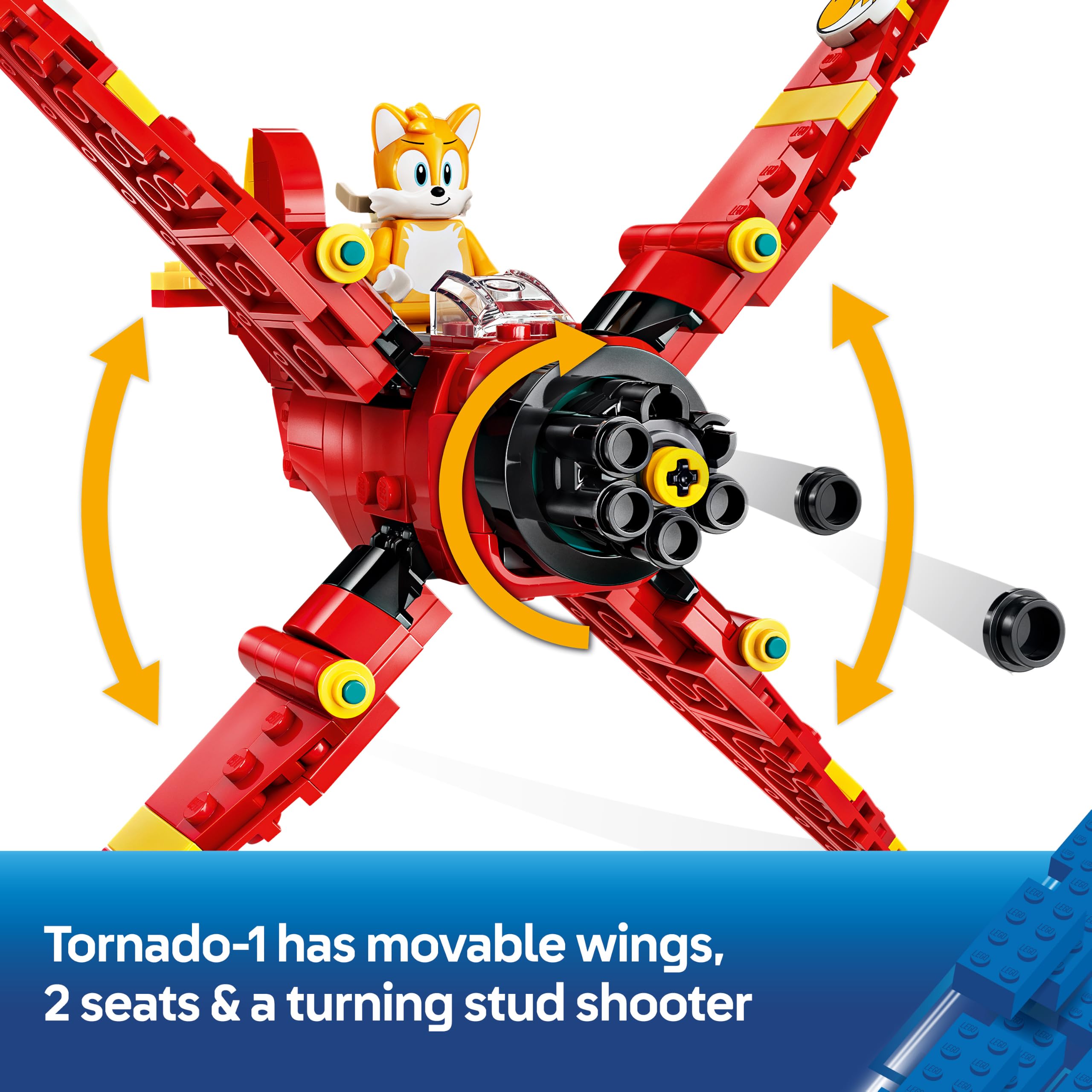 LEGO Sonic the Hedgehog Tails' Tornado-1 Plane Building Set 77119 - Ages 8+ 3