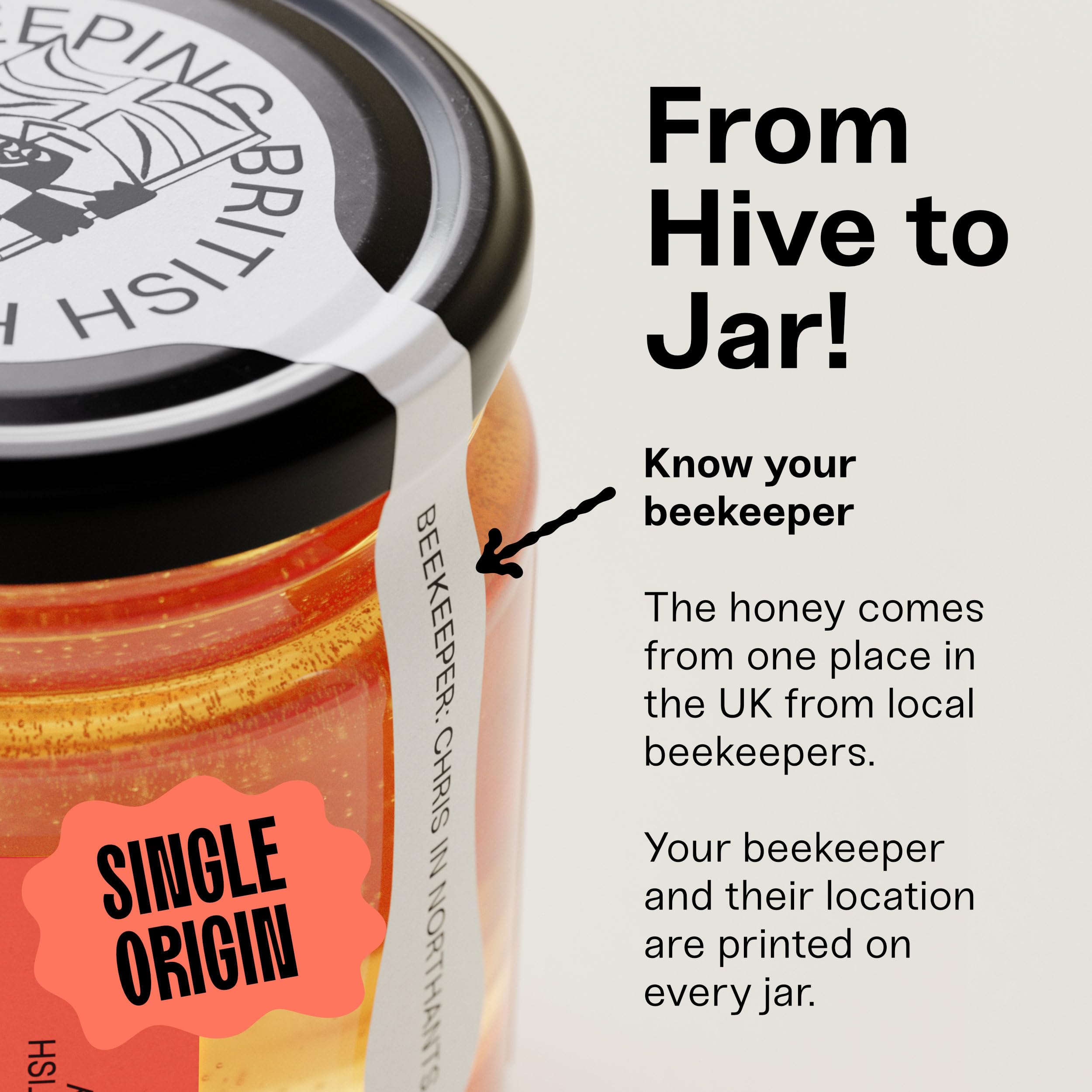 Black Bee Hot Honey with Habanero Chilli - British Wildflower Chilli Honey 10