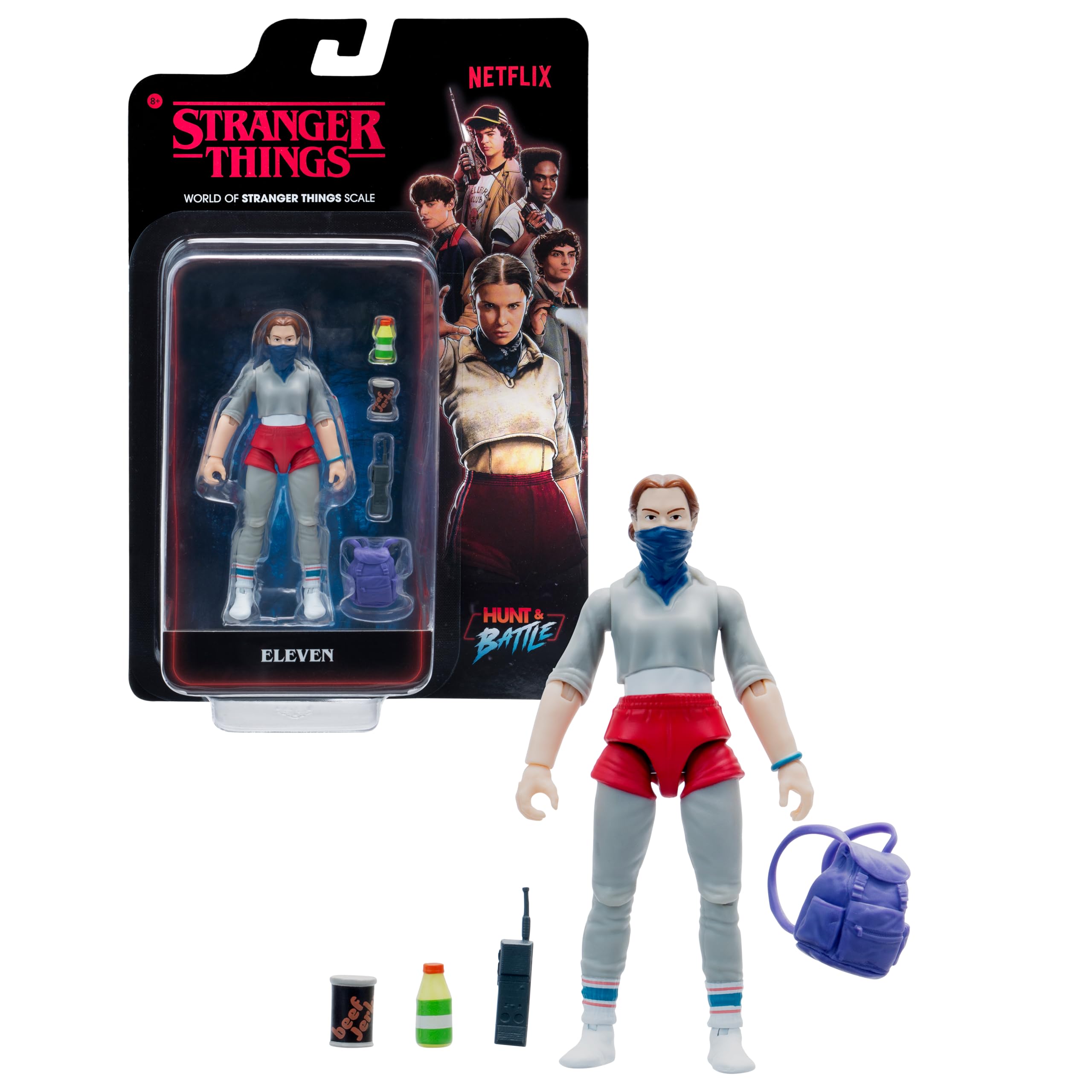 Stranger Things Eleven (Season 5) - 4-Inch Articulated Action Figure with Accessory
