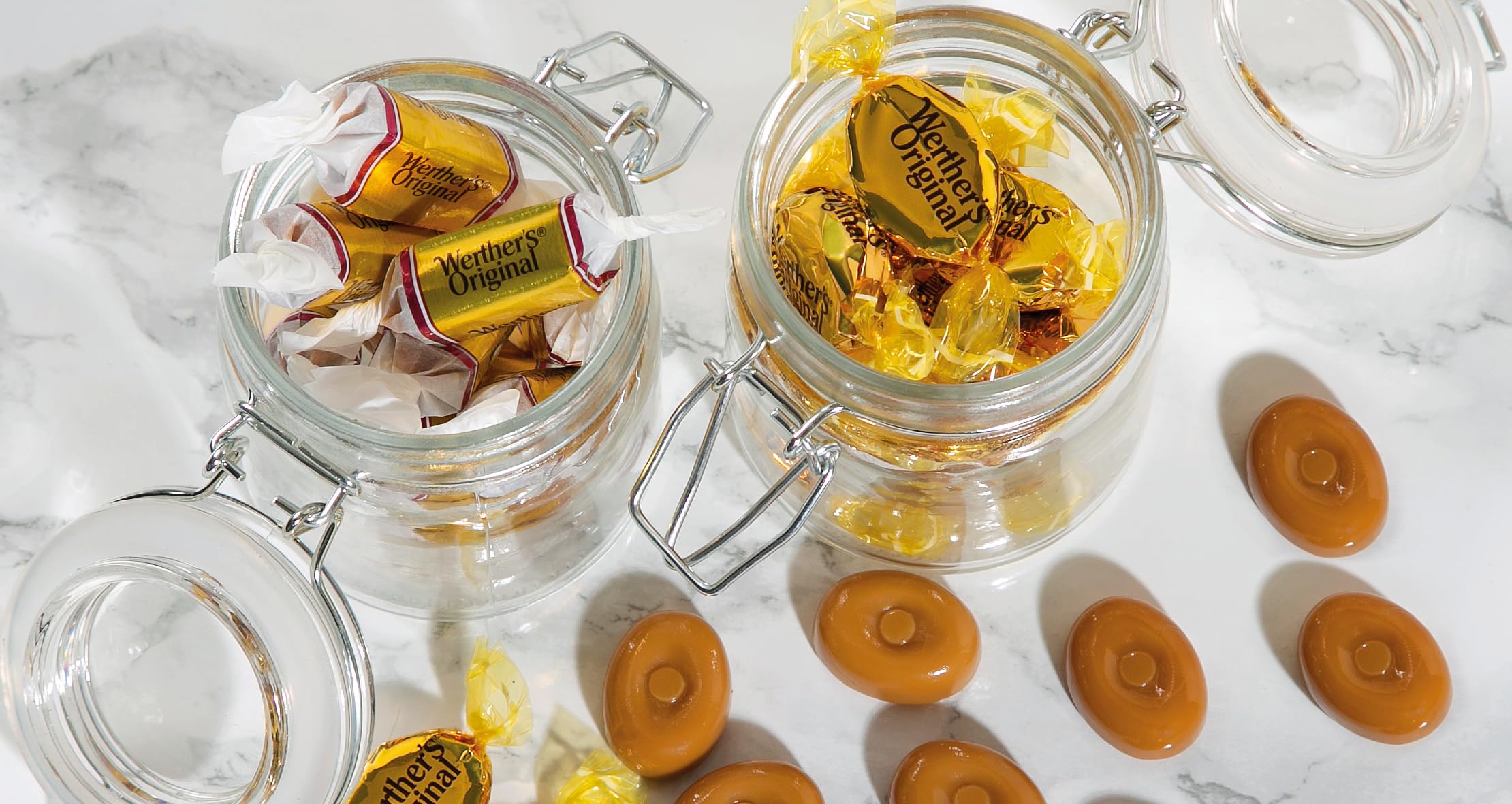 Werther's Original Creamy Filling Candies – 1 kg Bulk Pack of Classic Caramel Sweets with Smooth Centre 6