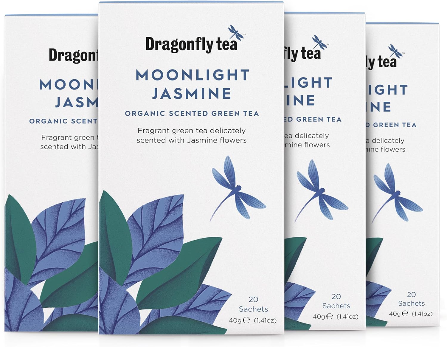 Dragonfly Tea - Moonlight Jasmine Organic Scented Green Tea (20 Teabags) 1