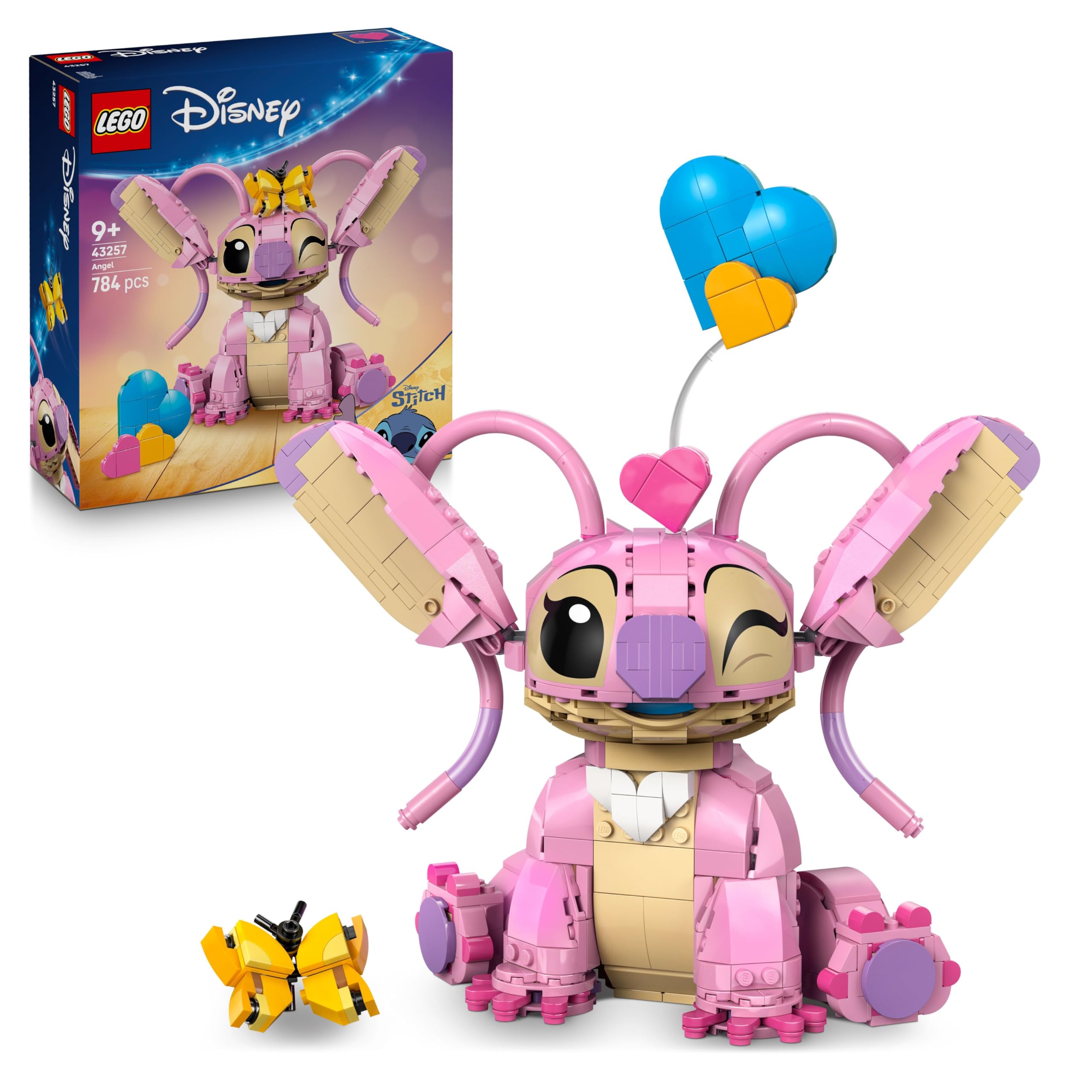 LEGO Disney Angel 43257 Building Set for Ages 9+ | Movable Parts | Display Figure
