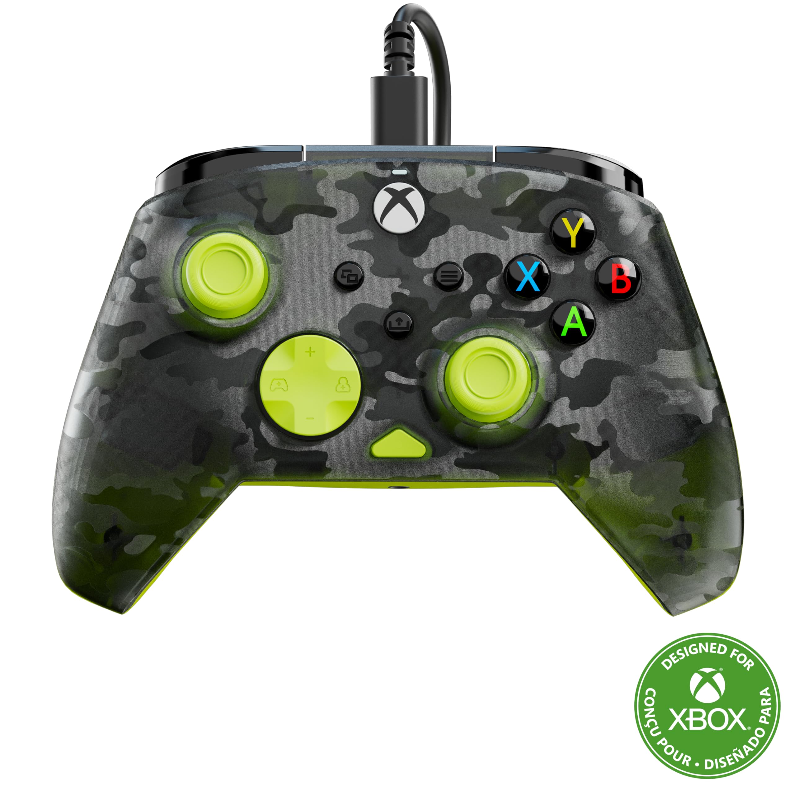 Turtle Beach Rematch Core Yellow and Ghost Black Camo Wired Gaming Controll
