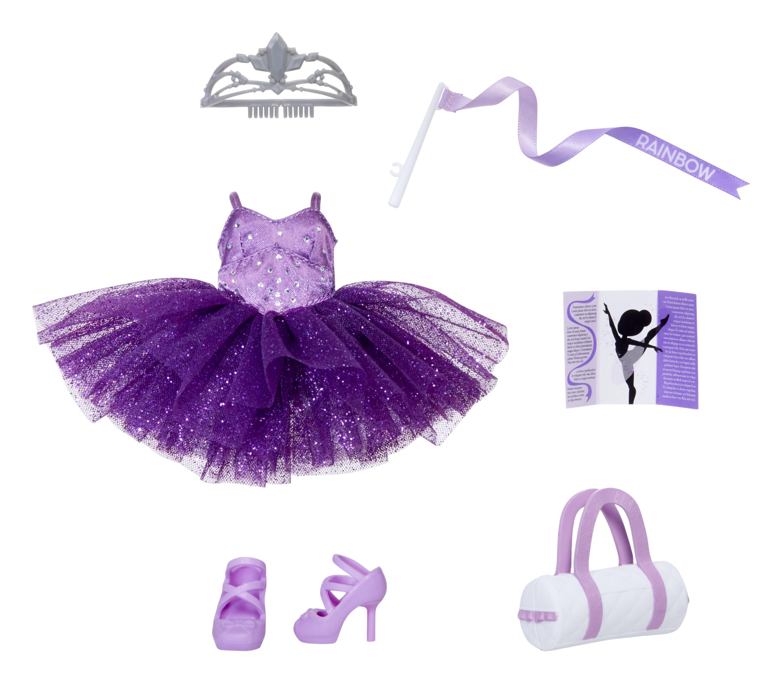 Rainbow High Ballet Recital Fashion Pack - Doll Outfit with Shoes & Accessories for 11" Dolls - Ages 4-10 11