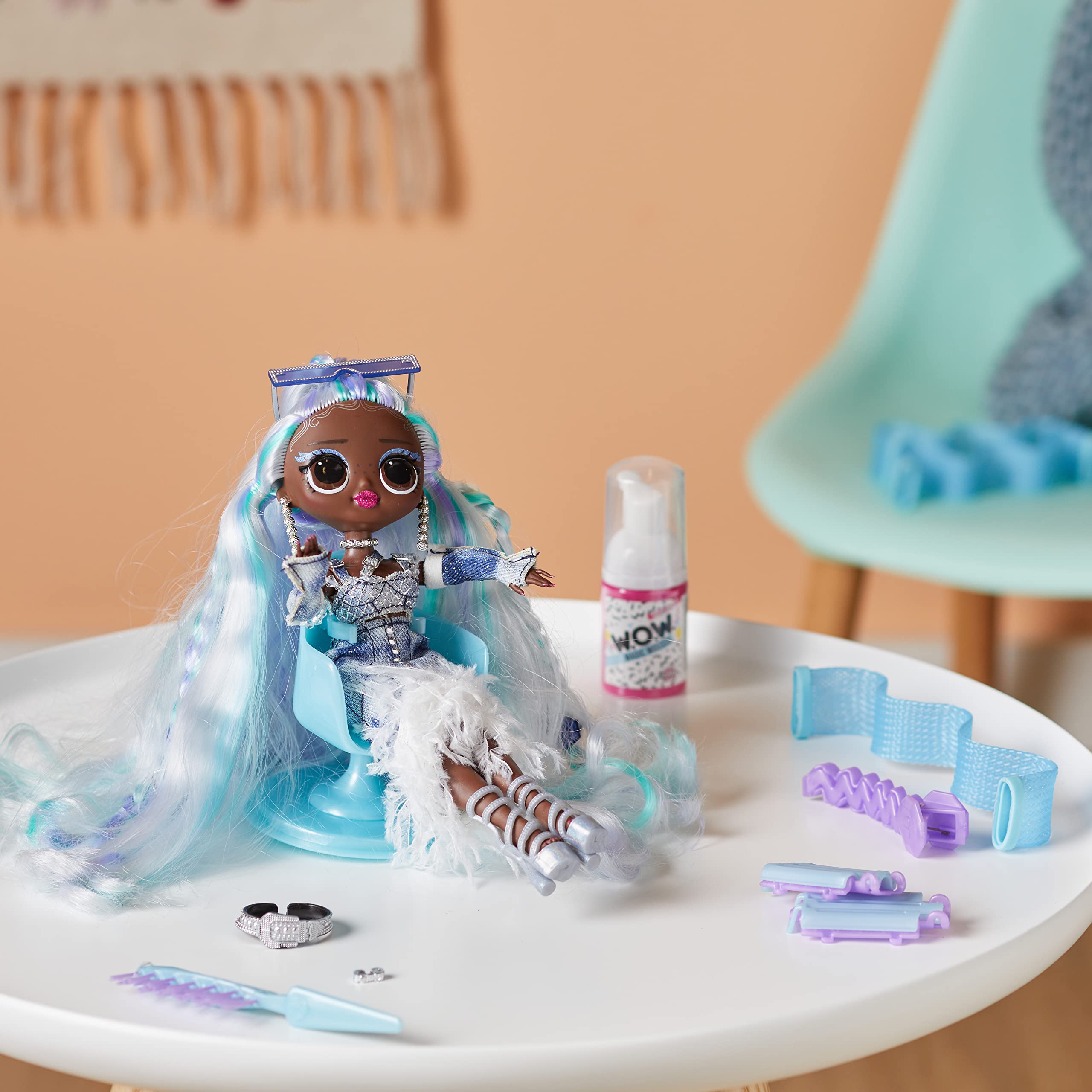 LOL Surprise OMG Fashion Show Hair Edition - Lady Braids 10" Doll with Transforming Hair & Accessories 14