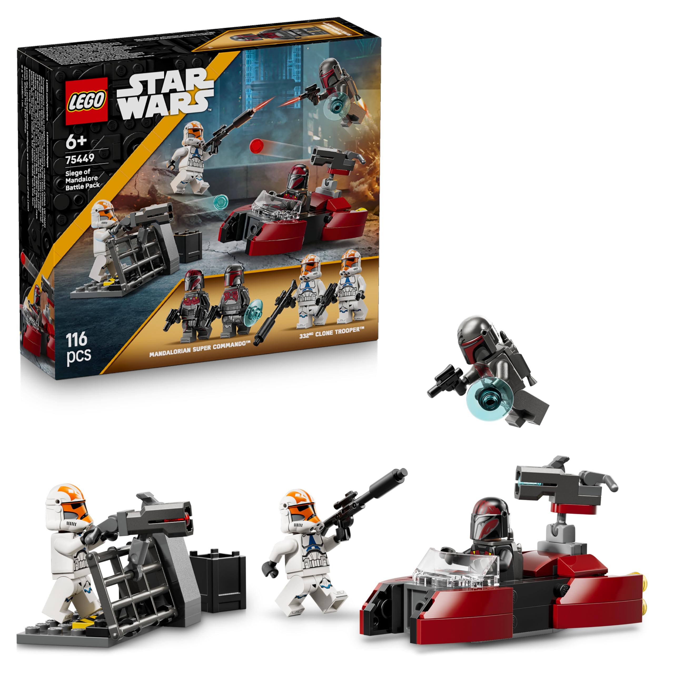 LEGO Star Wars 75449 Siege of Mandalore Battle Pack - Action Toy w/ 2 Manda 1