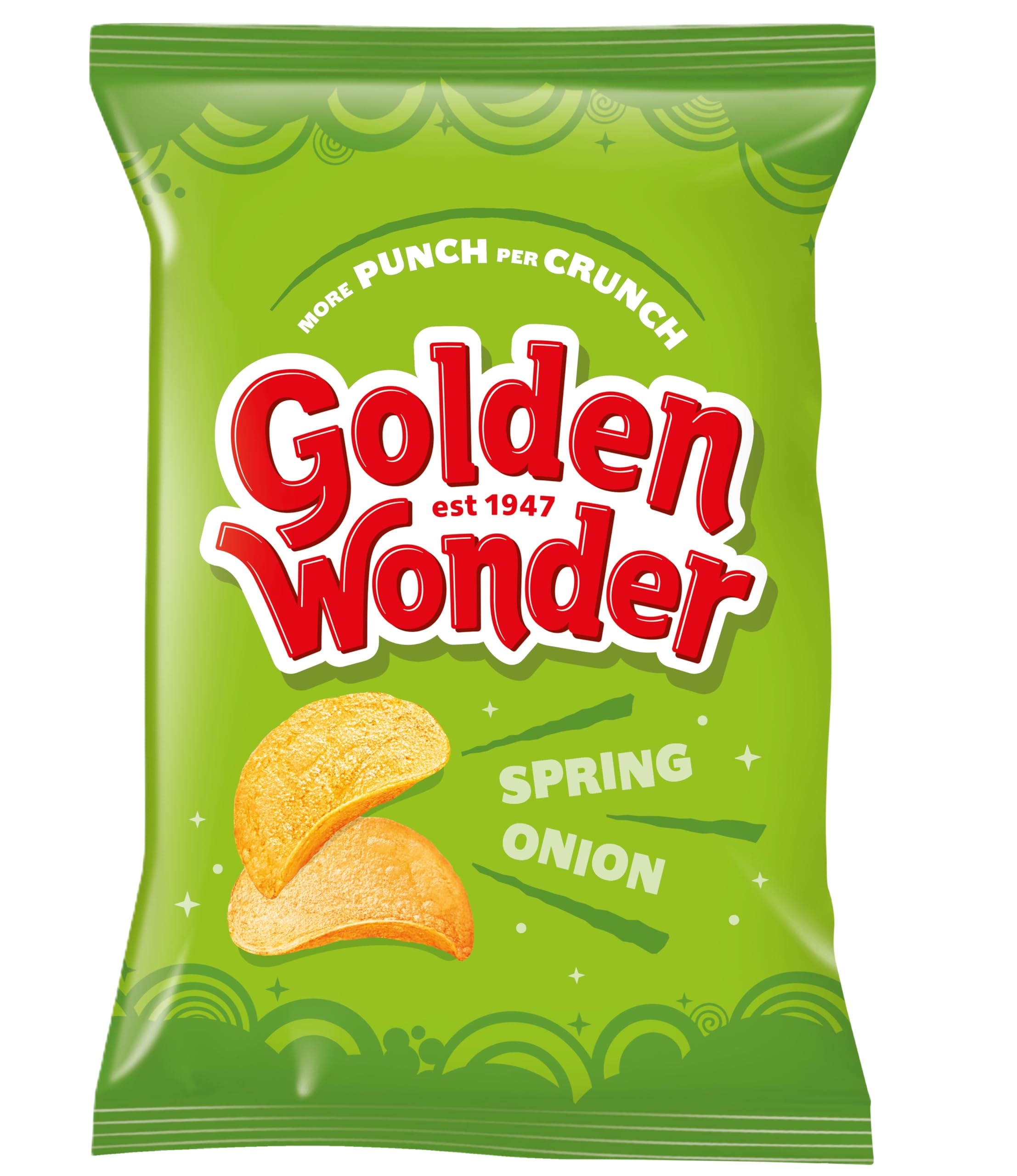 Golden Wonder Spring Onion Crisps - Multipack of 32 x 32.5g 1