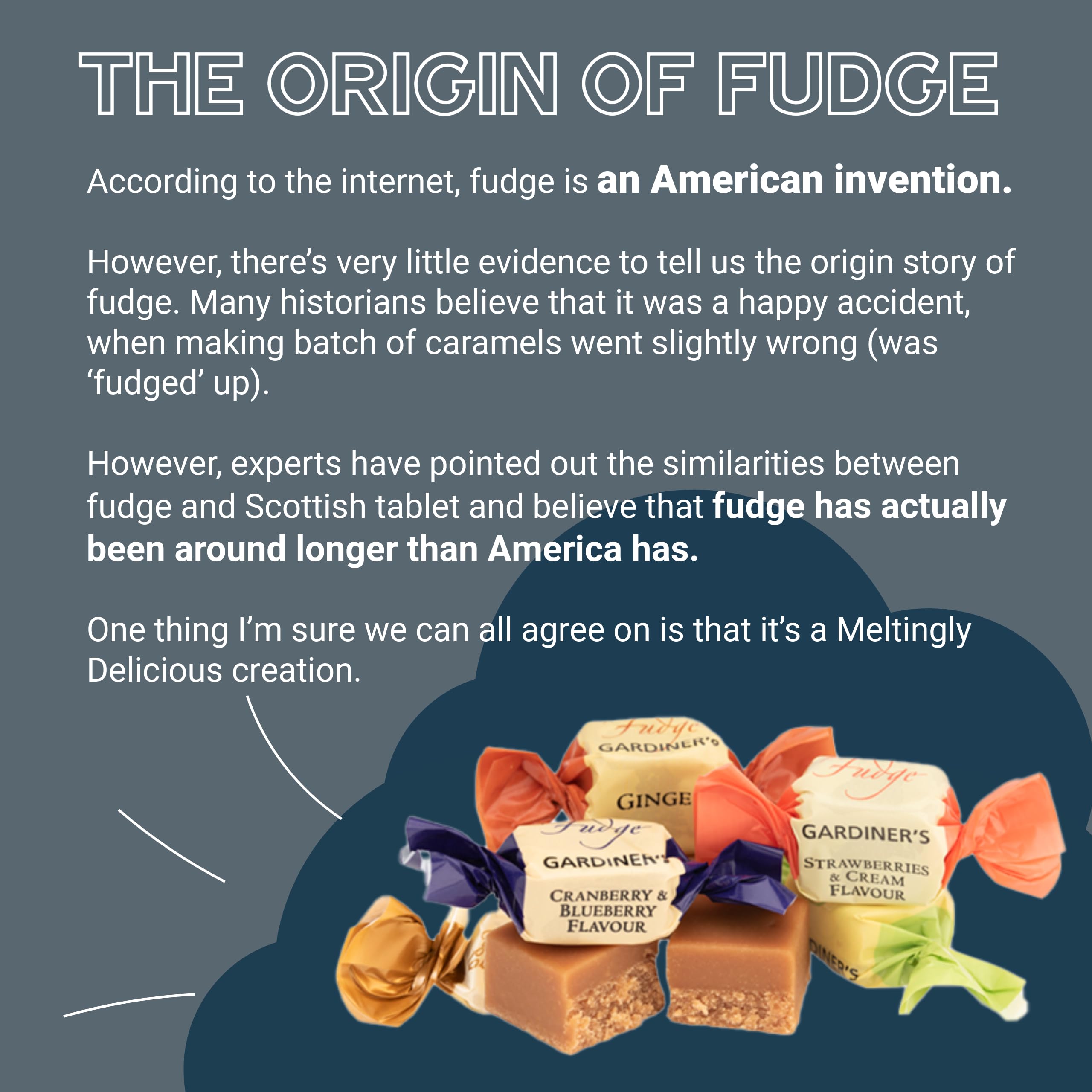 Allan and Jackie McZoo Clotted Cream Fudge Square Tin by Gardiners of Scotland 7