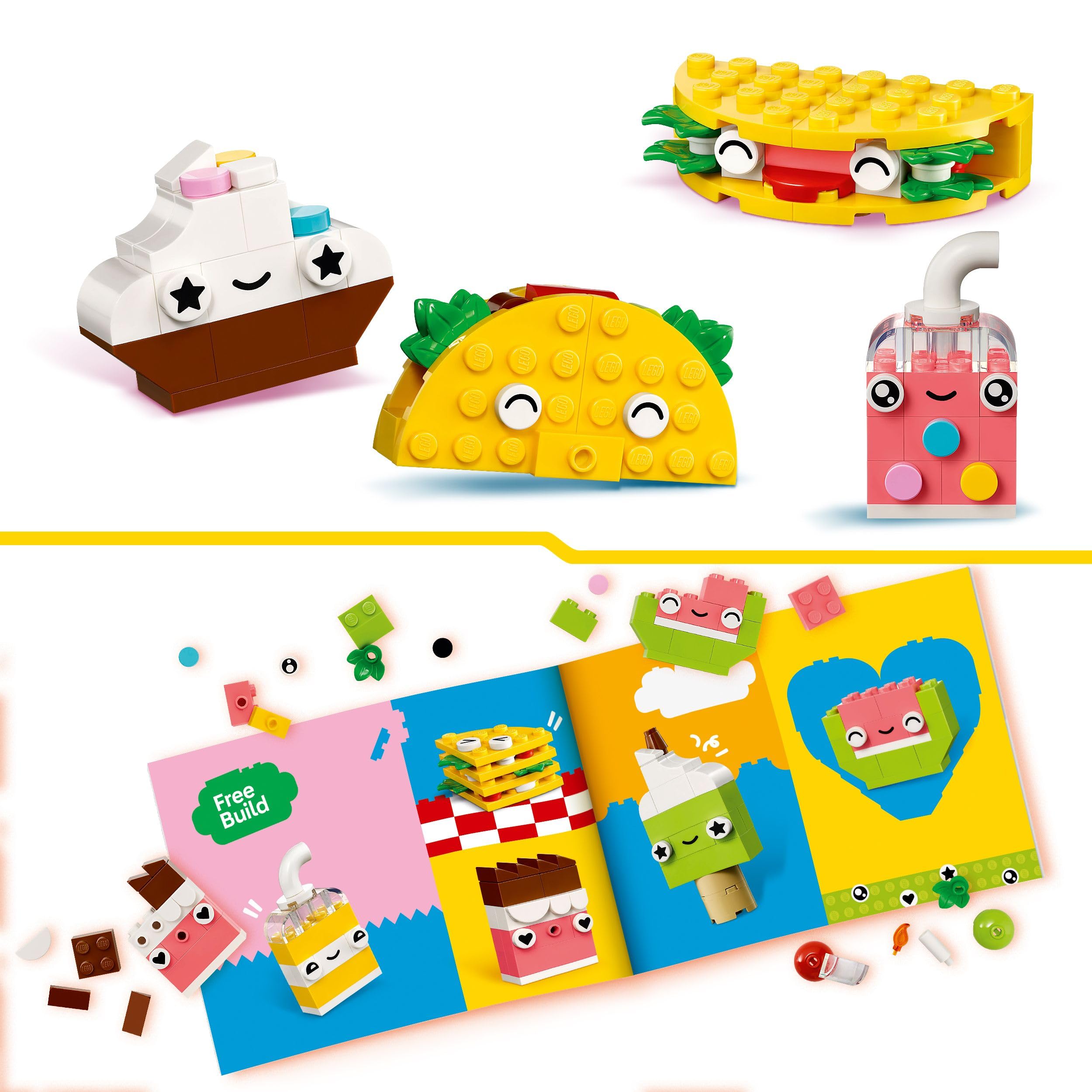 LEGO Classic Creative Food Friends Playset - Building Toy for 4+ Year Olds 12