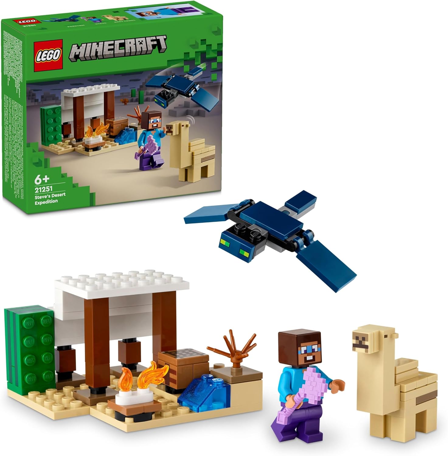 LEGO Minecraft Steve's Desert Expedition Building Set - Action Figure Playset for Kids 6+ 1