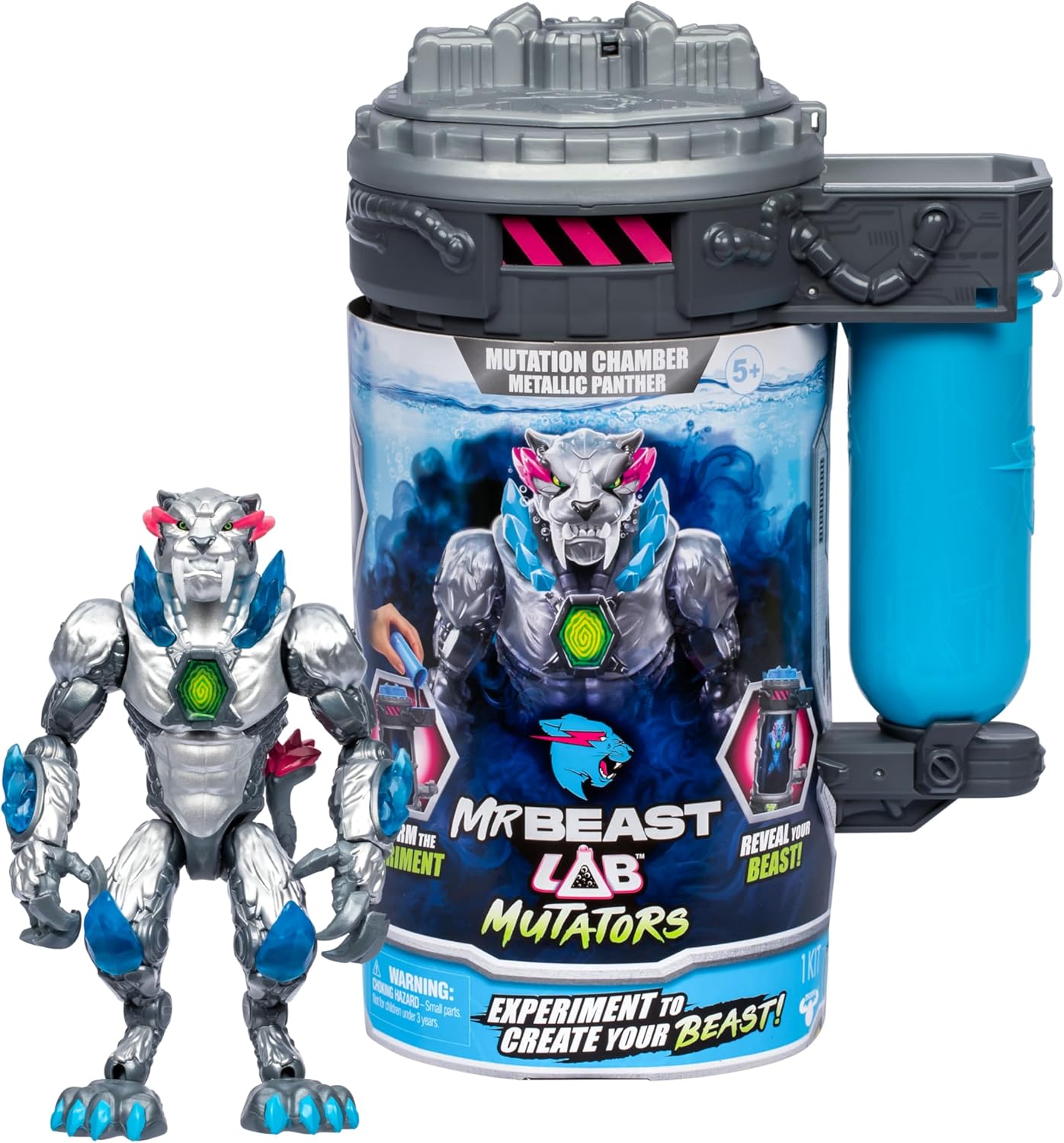 MrBeast Lab Mutators - Metallic Panther Action Figure (5.5")
