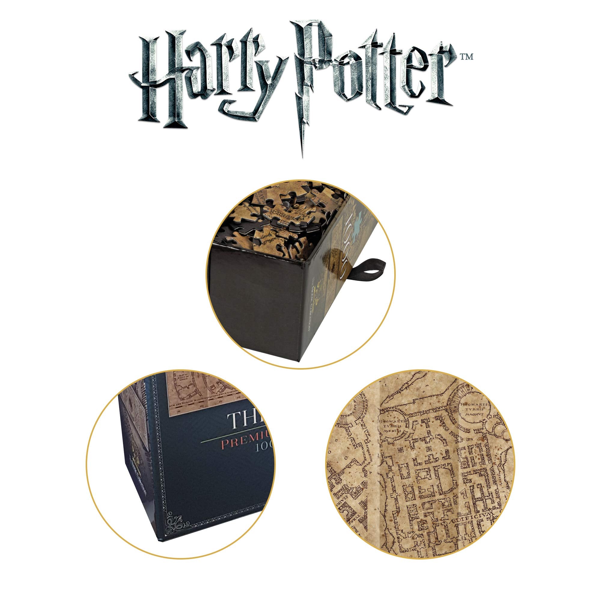 The Noble Collection Harry Potter Marauders Map 1000pc Jigsaw Puzzle - 35 x 13in 4