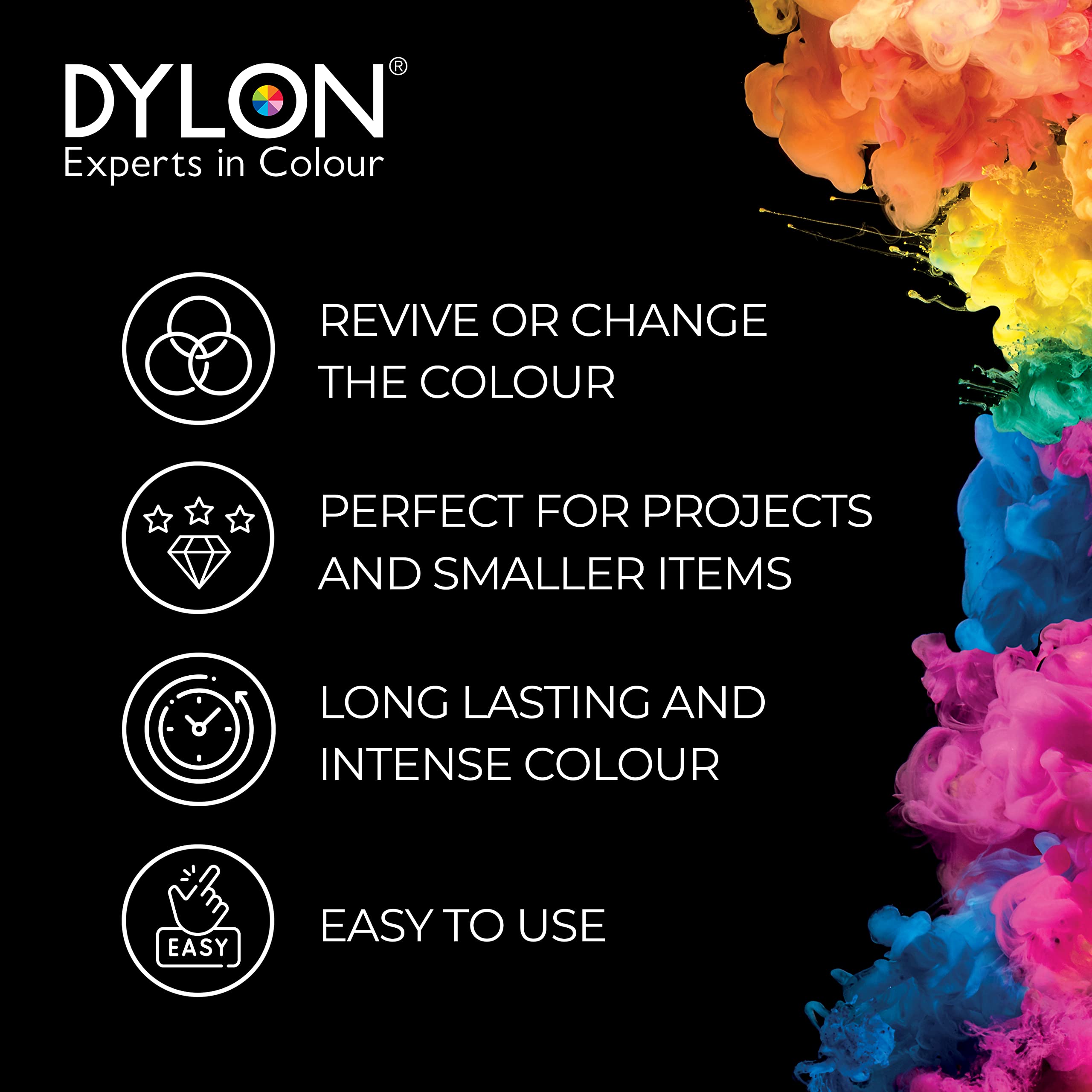 Dylon Hand Dye Sachet - Sunflower Yellow Fabric Dye for Wool, Silk, Cotton & Viscose | 50 g 3