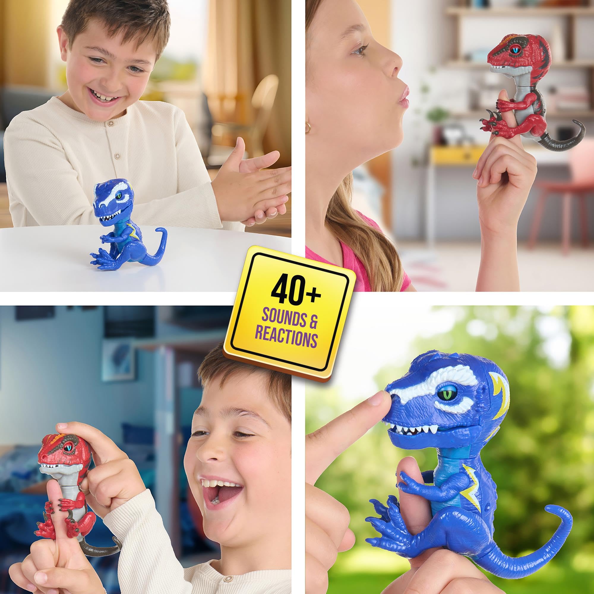 Untamed Roaring Dinos Interactive Raptor - Slash (Red), 40+ Sounds & Reactions, Ages 5+ 11