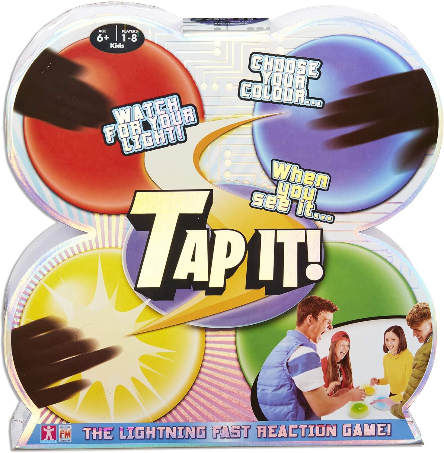 Tap-it 1109 - Multi-Colour Wireless Light-Up Pod Game with 4 Built-In Games 4