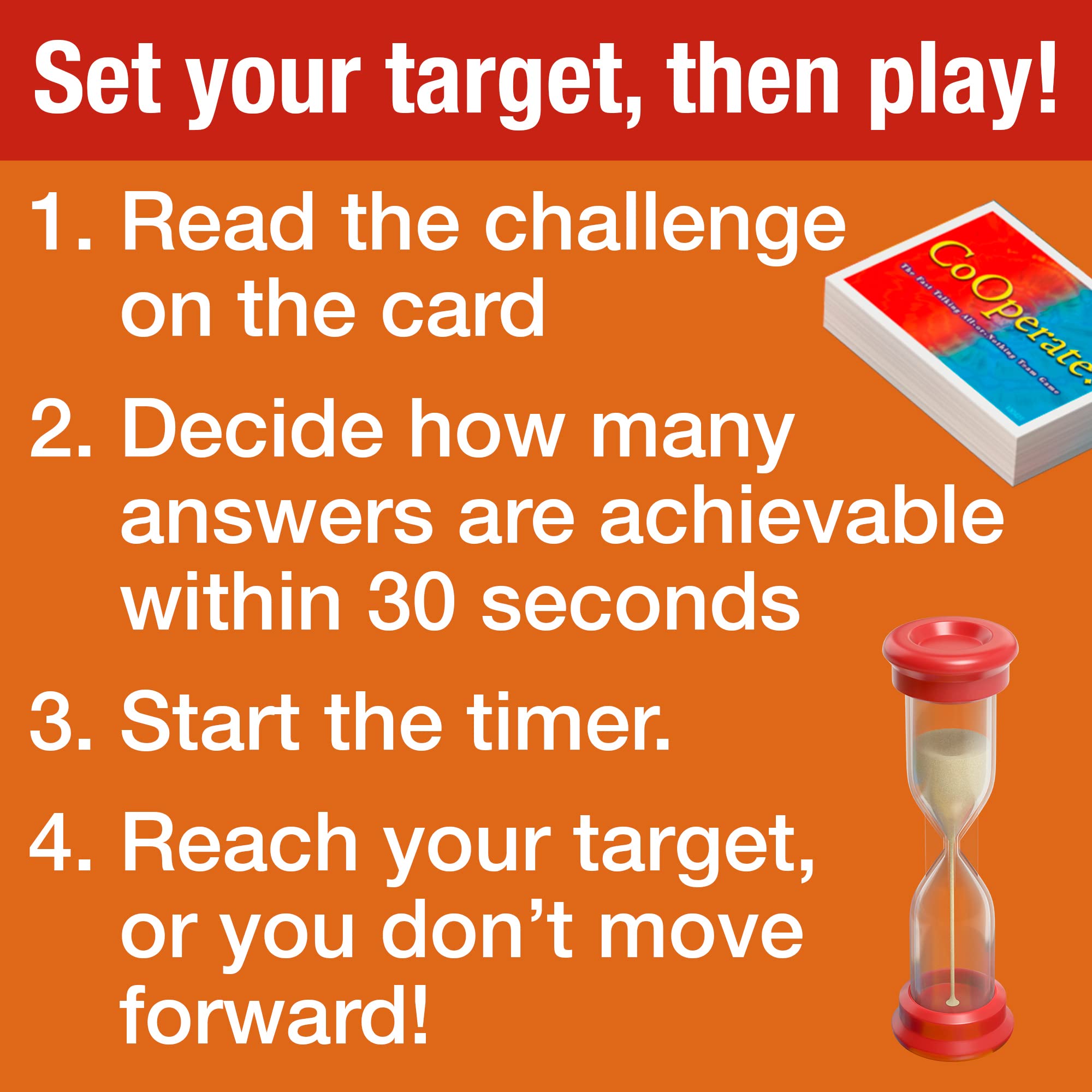 Drumond Park CoOperate! Board Game for Families and Teens, Fast Talking Party Game for 4-12 Players 4