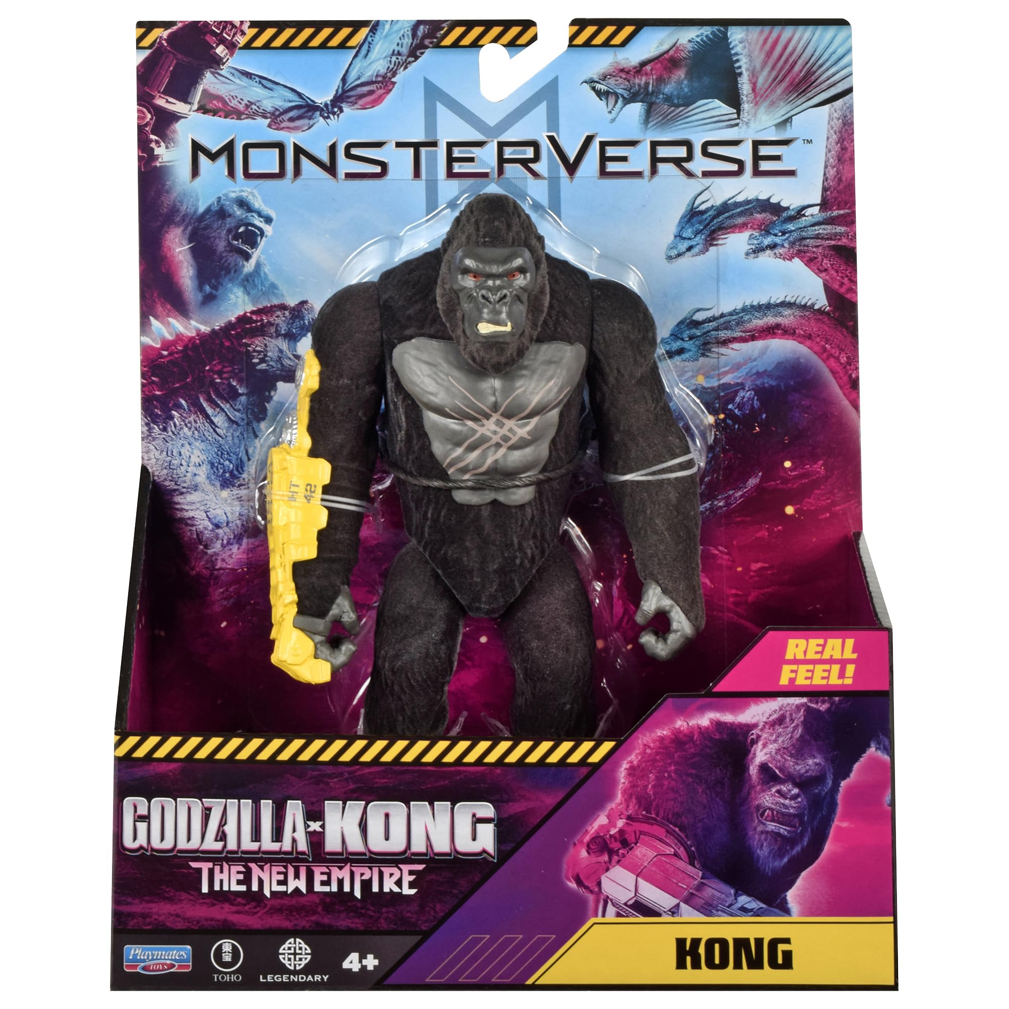MonsterVerse Godzilla x Kong Real Feel Kong Action Figure | 6-Inch Scale | Ages 4+ 1